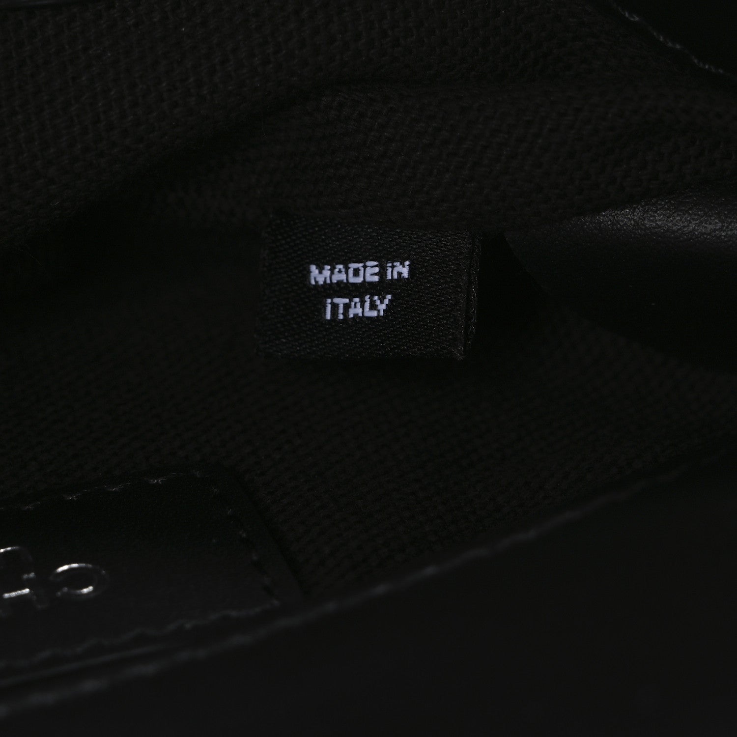 Calfskin Quilted CC Uniform Flap Belt Bag Black