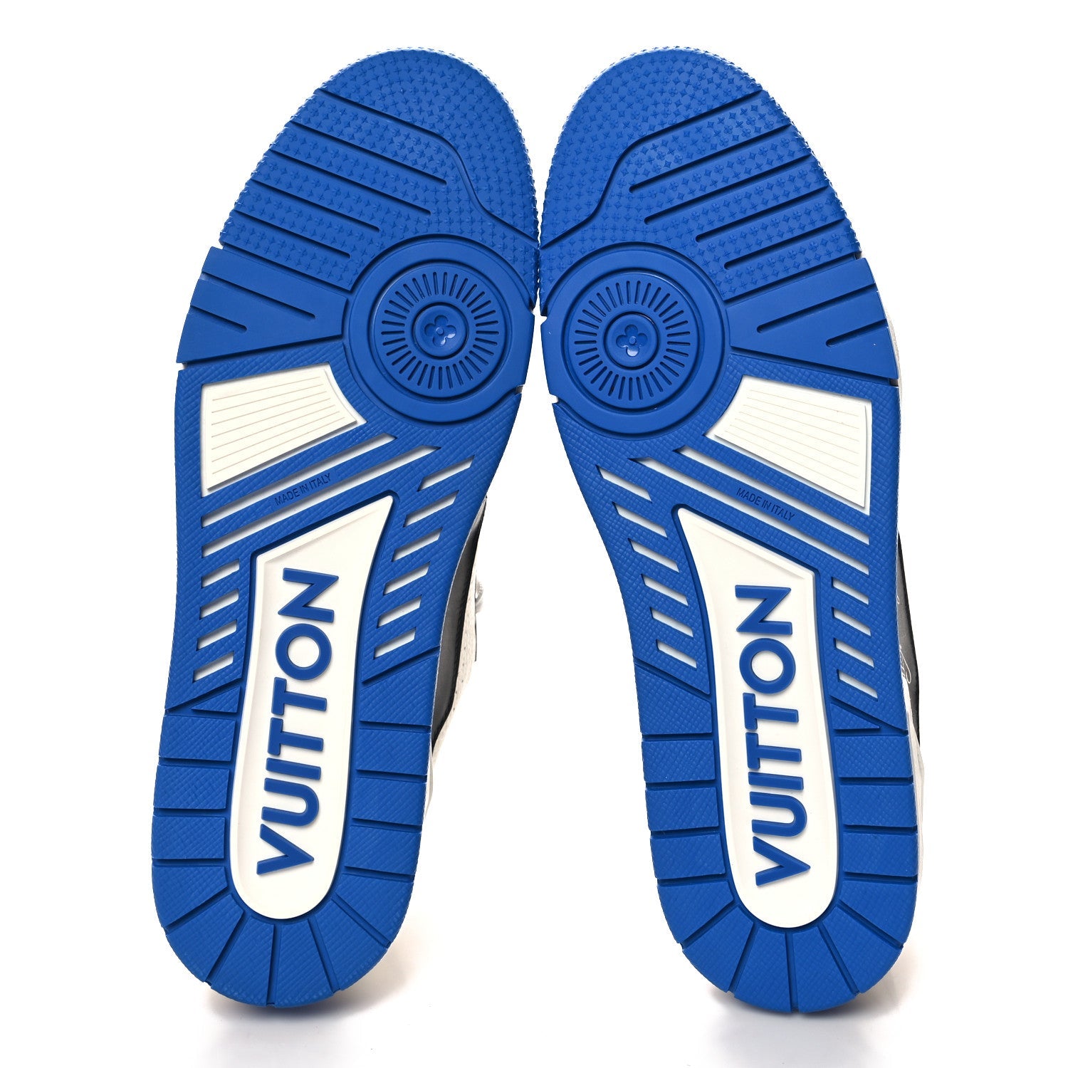 Calfskin Mens LV Trainer Maxi Sneakers 9 Blue