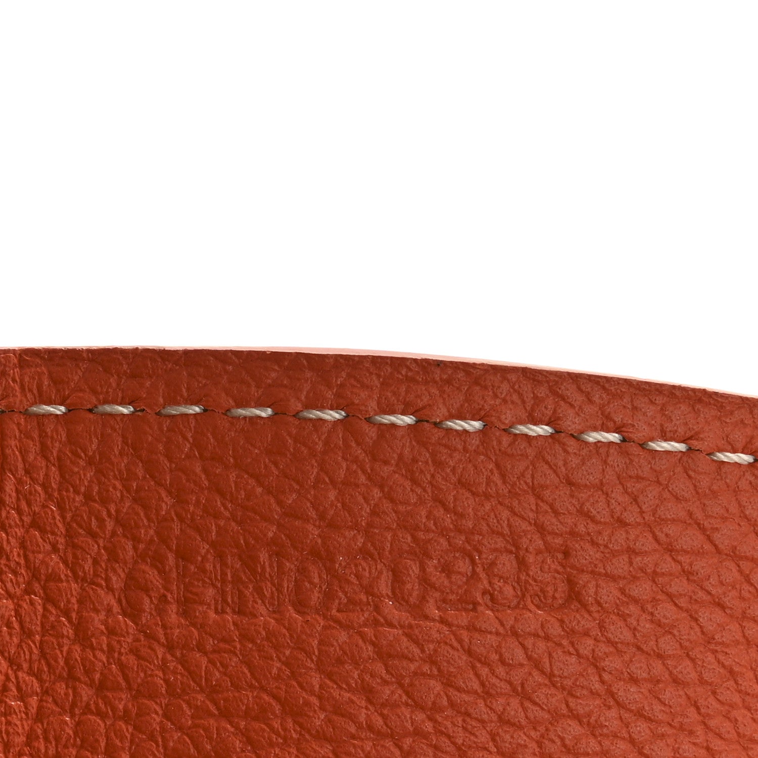 Calfskin Bag Clip Orange