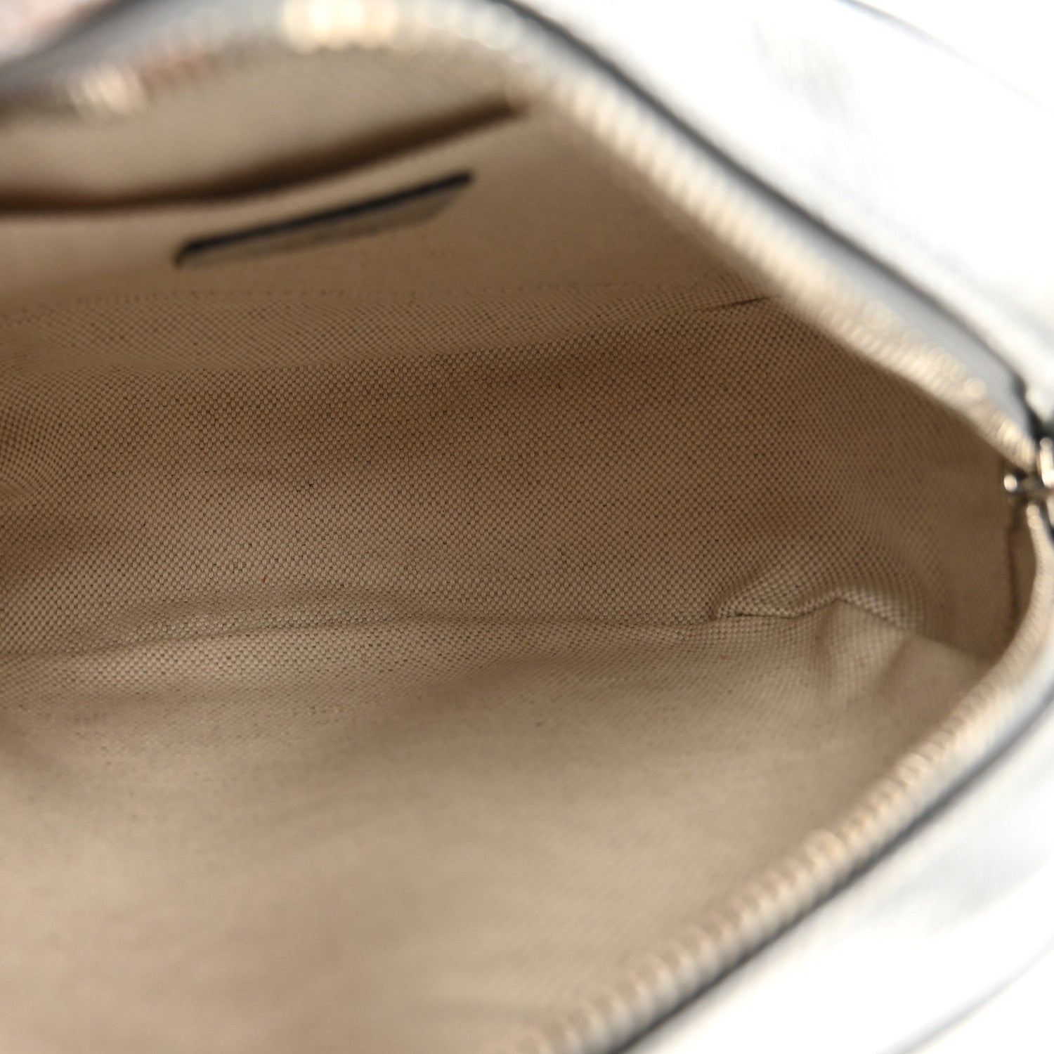 Metallic Sakai Be Green Calfskin Diagonal Stitched Mini Blondie Shoulder Bag Silver