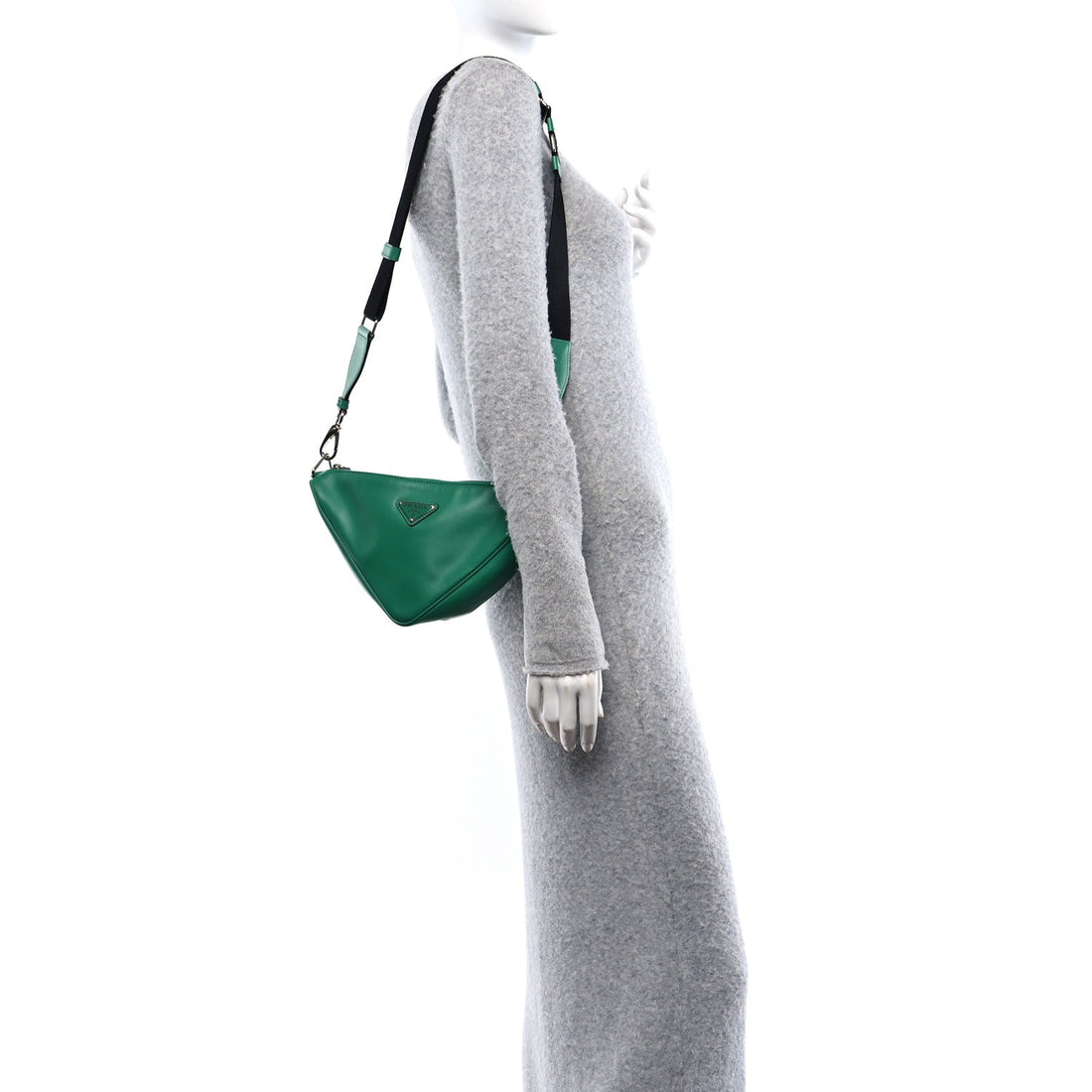 Softy Calfskin Triangle Shoulder Bag Mango