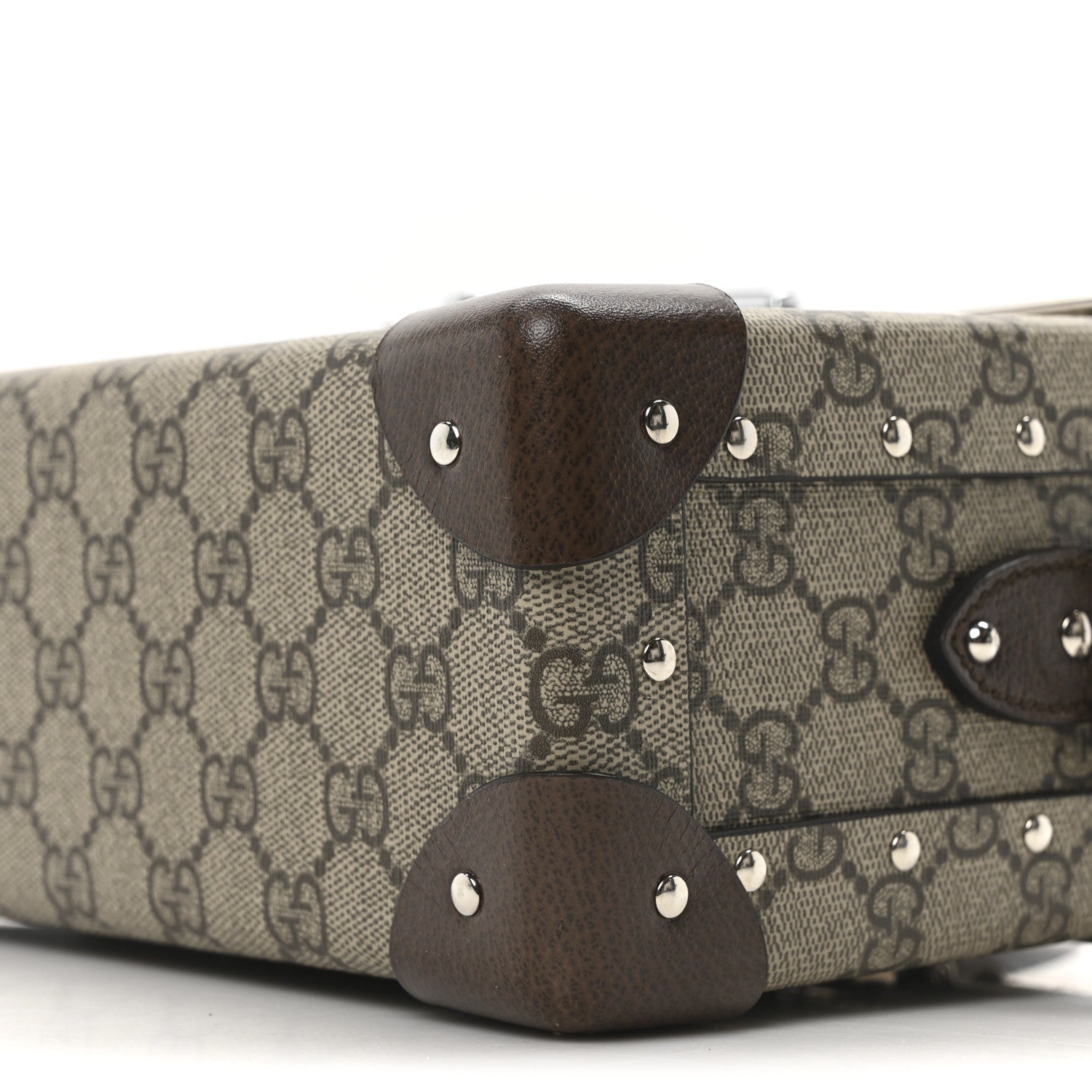 GG Supreme Monogram Globe-Trotter Beauty Case Brown