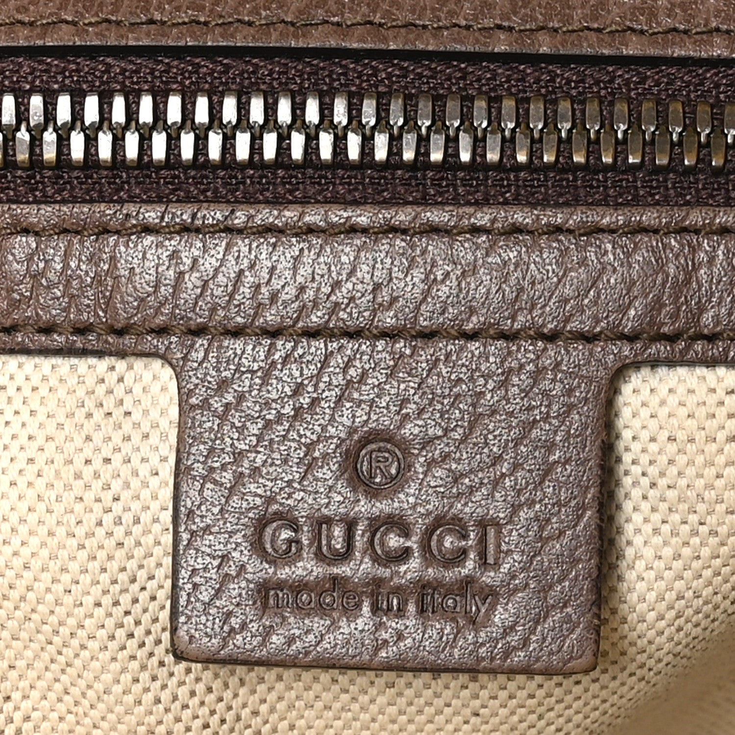 GG Supreme Monogram Web Small Ophidia Half Moon Hobo Brown