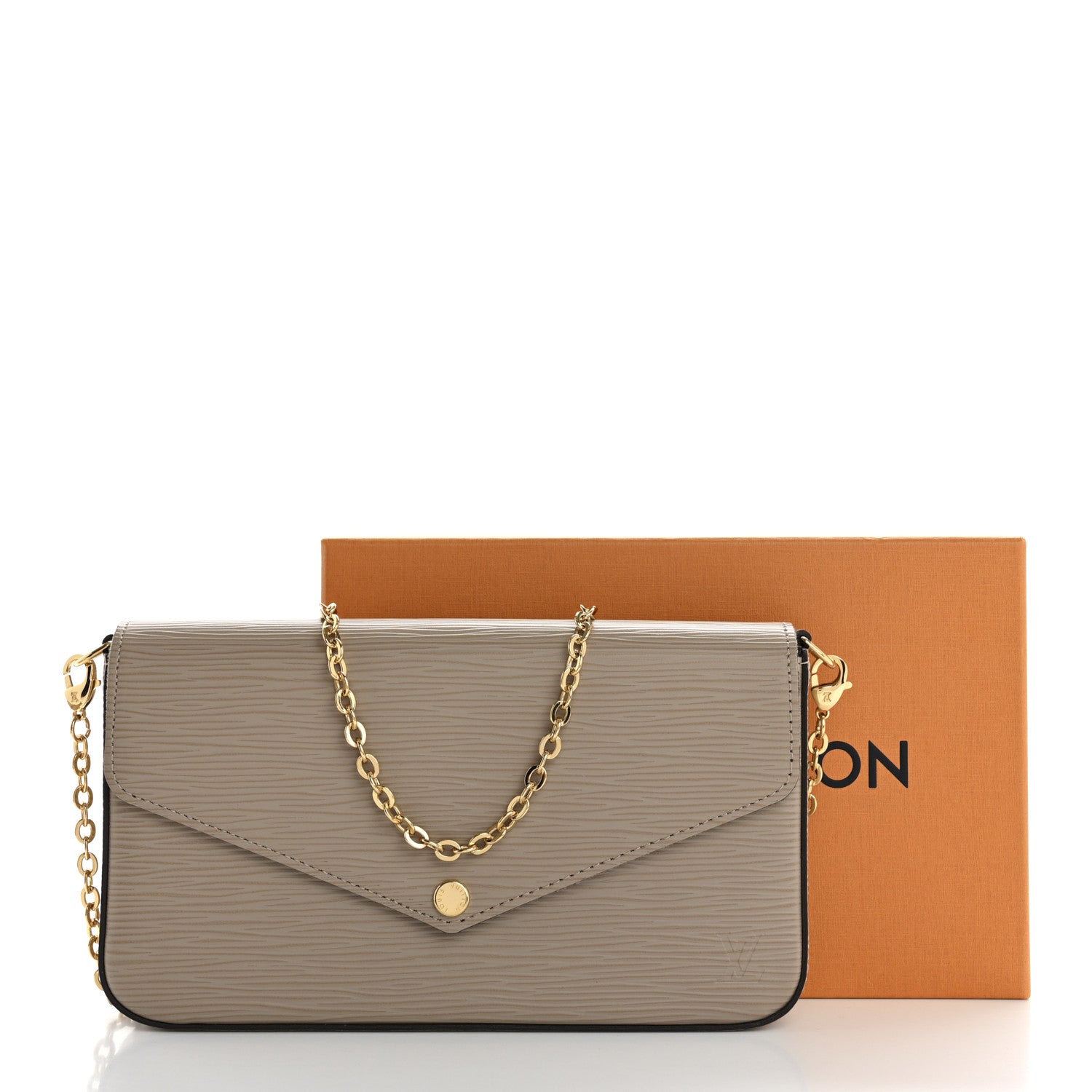 Epi Felicie Pochette Chain Wallet Galet