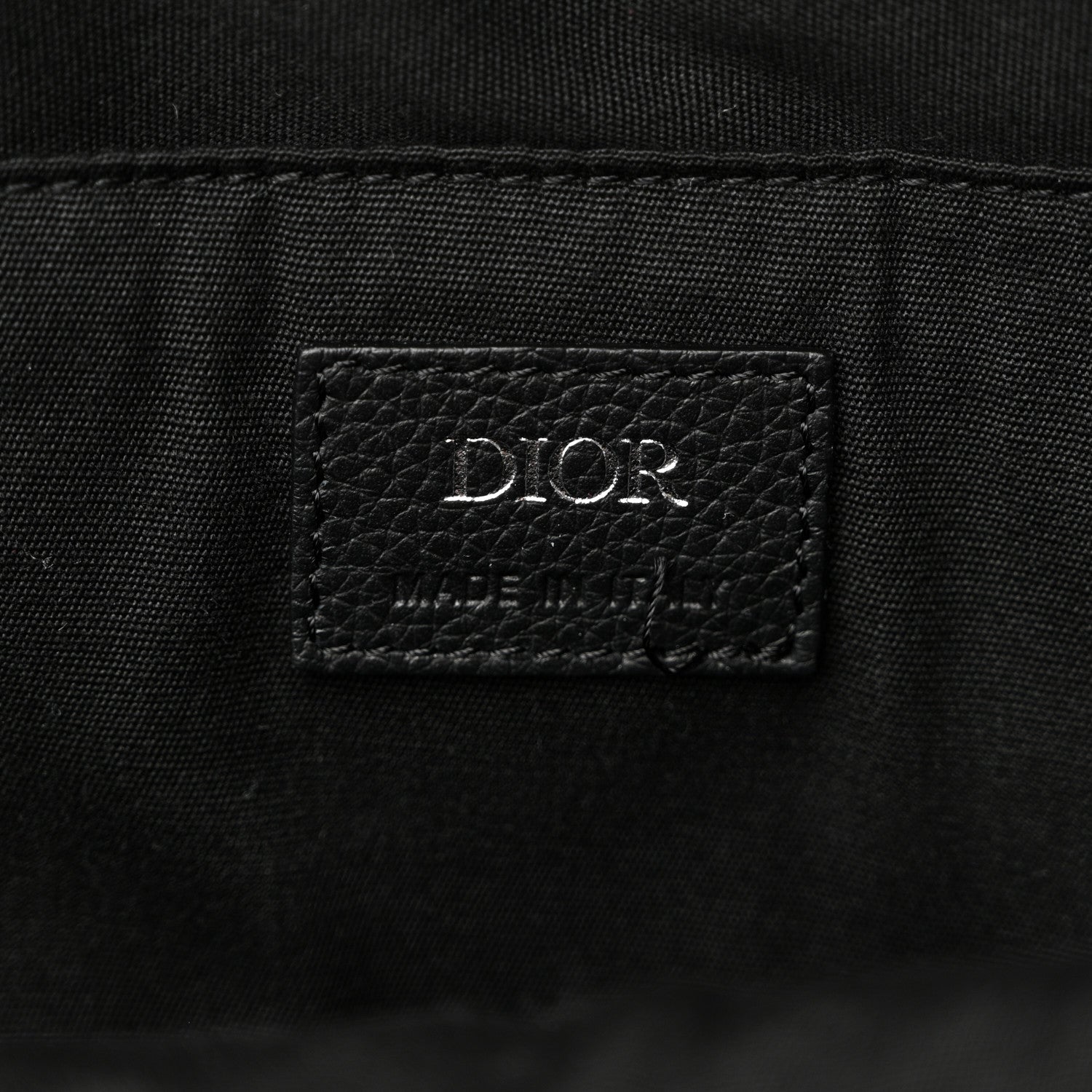 Oblique Calfskin Rider Backpack Beige Black