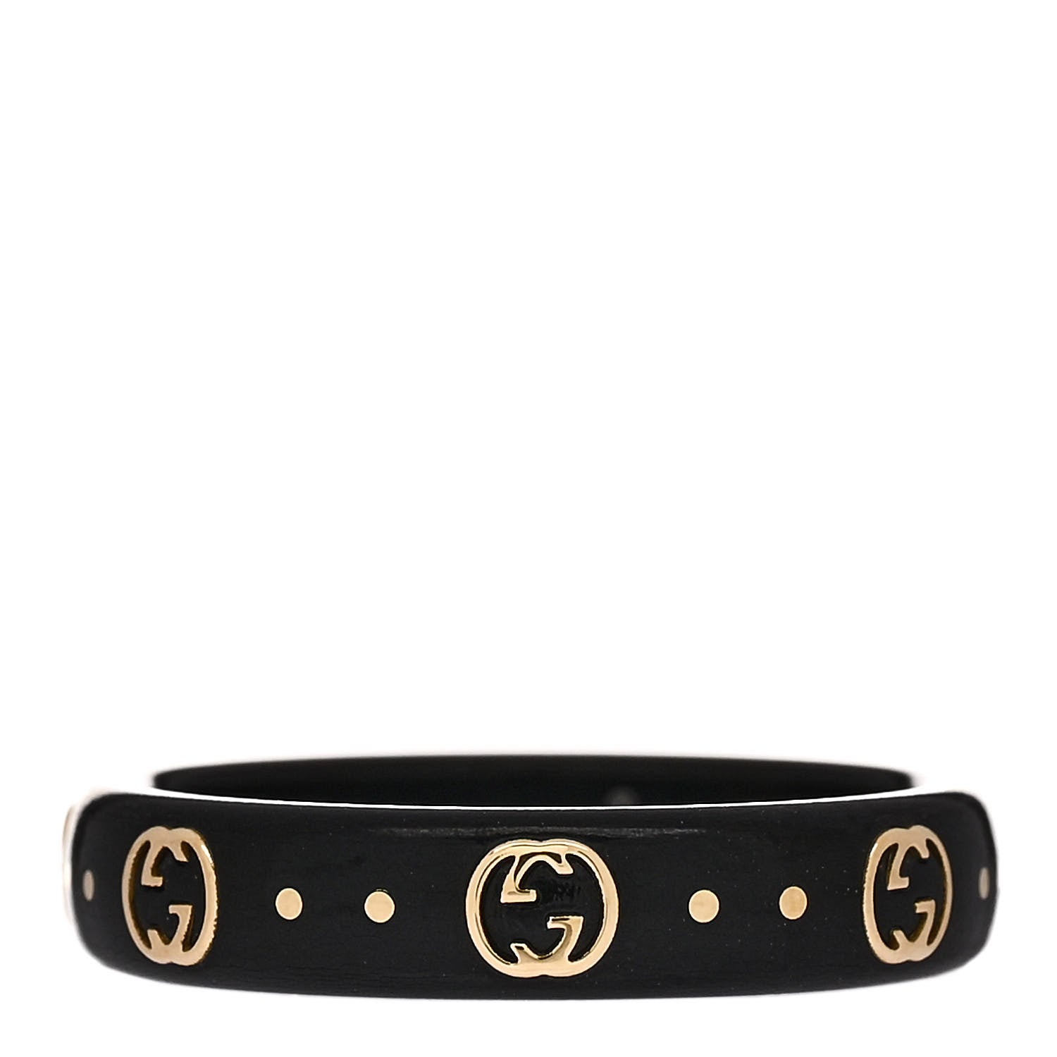 18K Yellow Gold Synthetic Corundum Icon Ring 52 6 Black