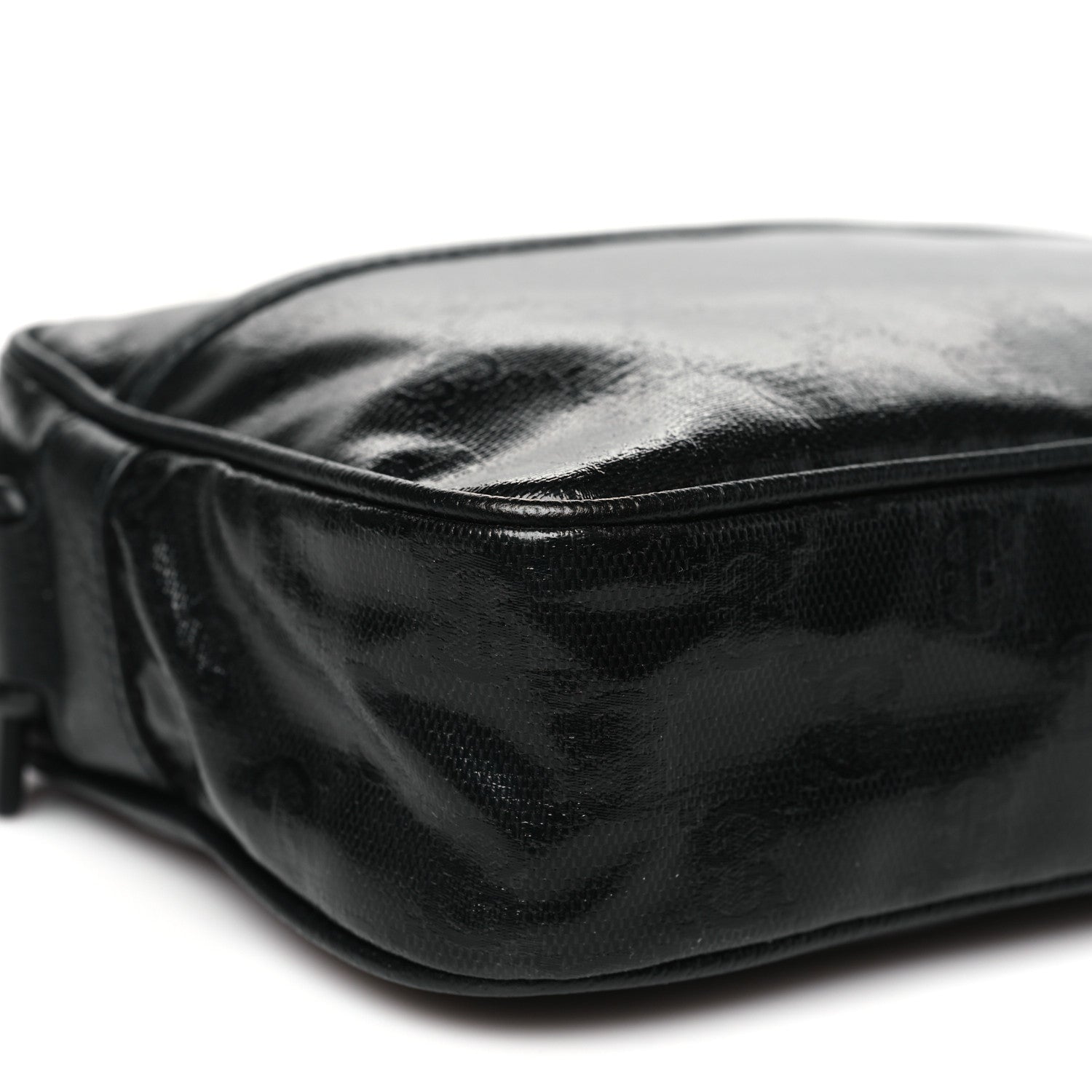 GG Crystal Monogram Mini Shoulder Bag Black