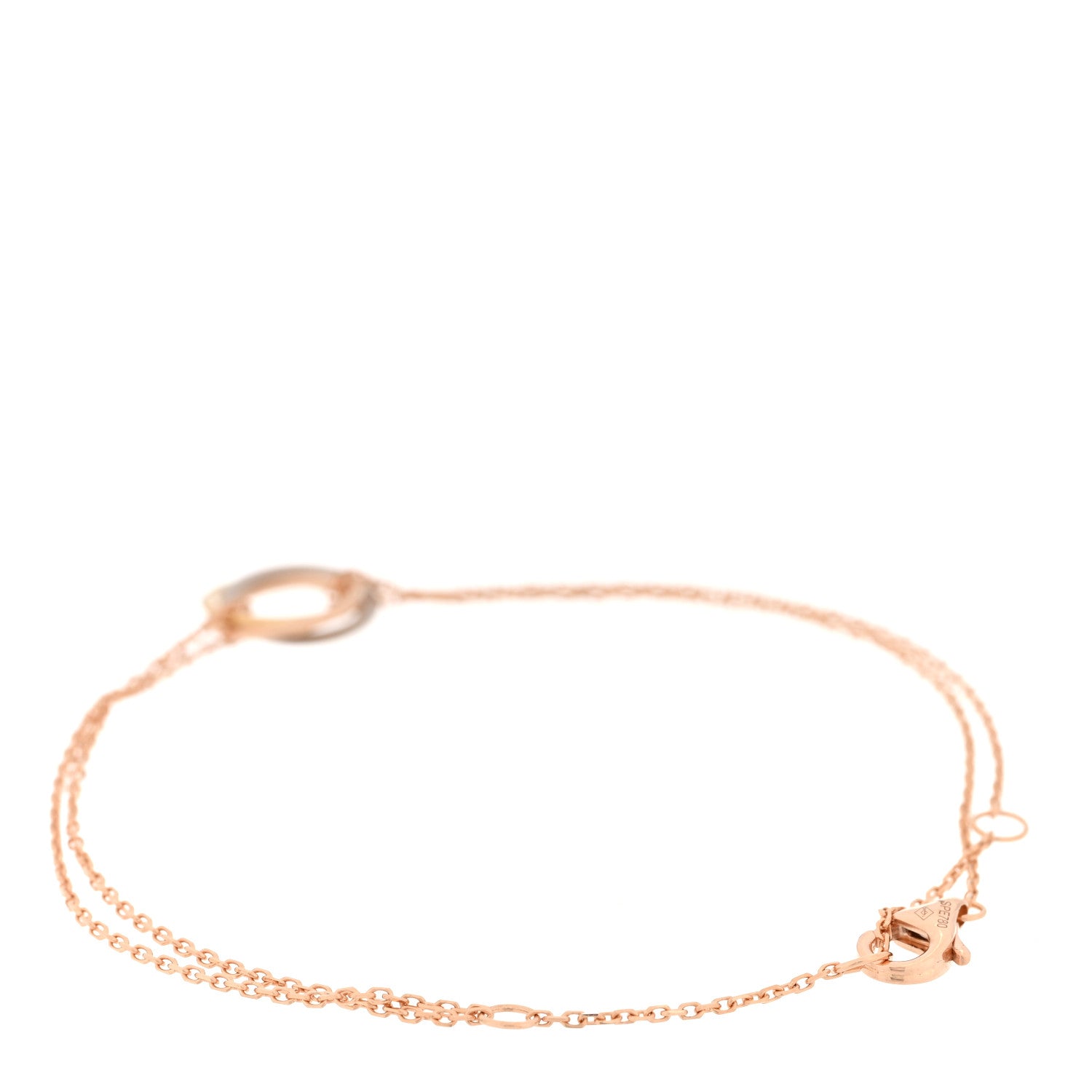 18K Pink Yellow White Gold Trinity Bracelet