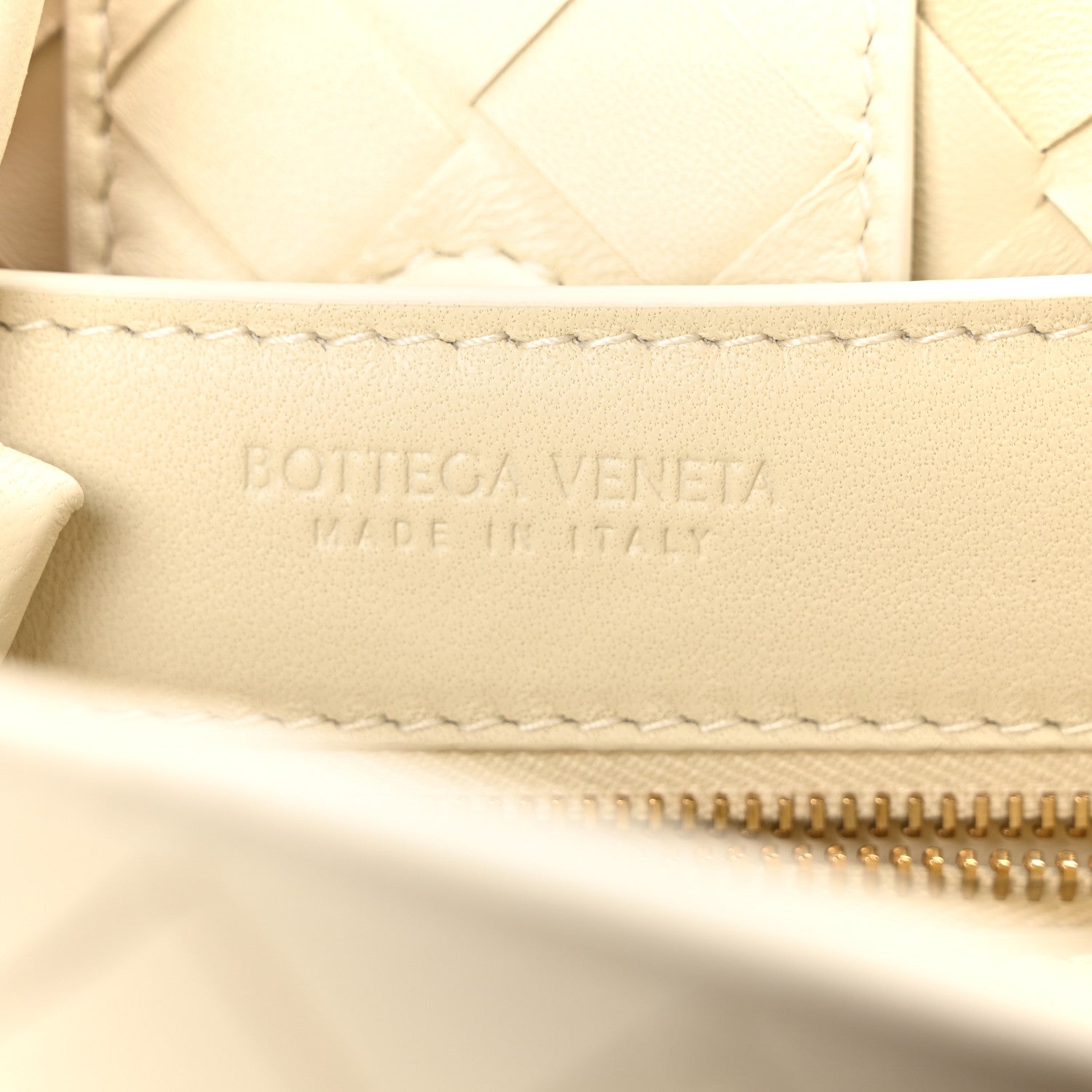 Nappa Intrecciato Small Andiamo Shoulder Bag Sea Salt