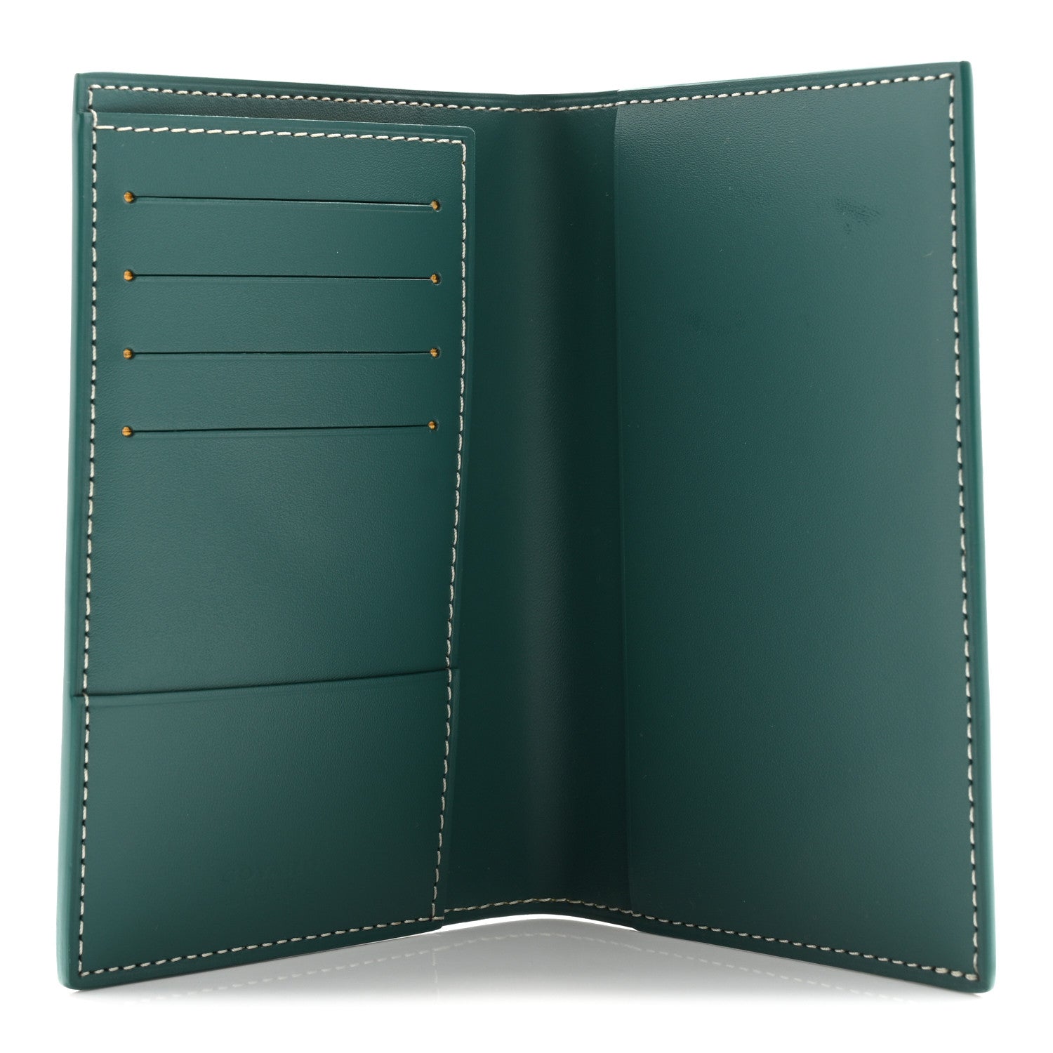 Goyardine Passport Wallet Green