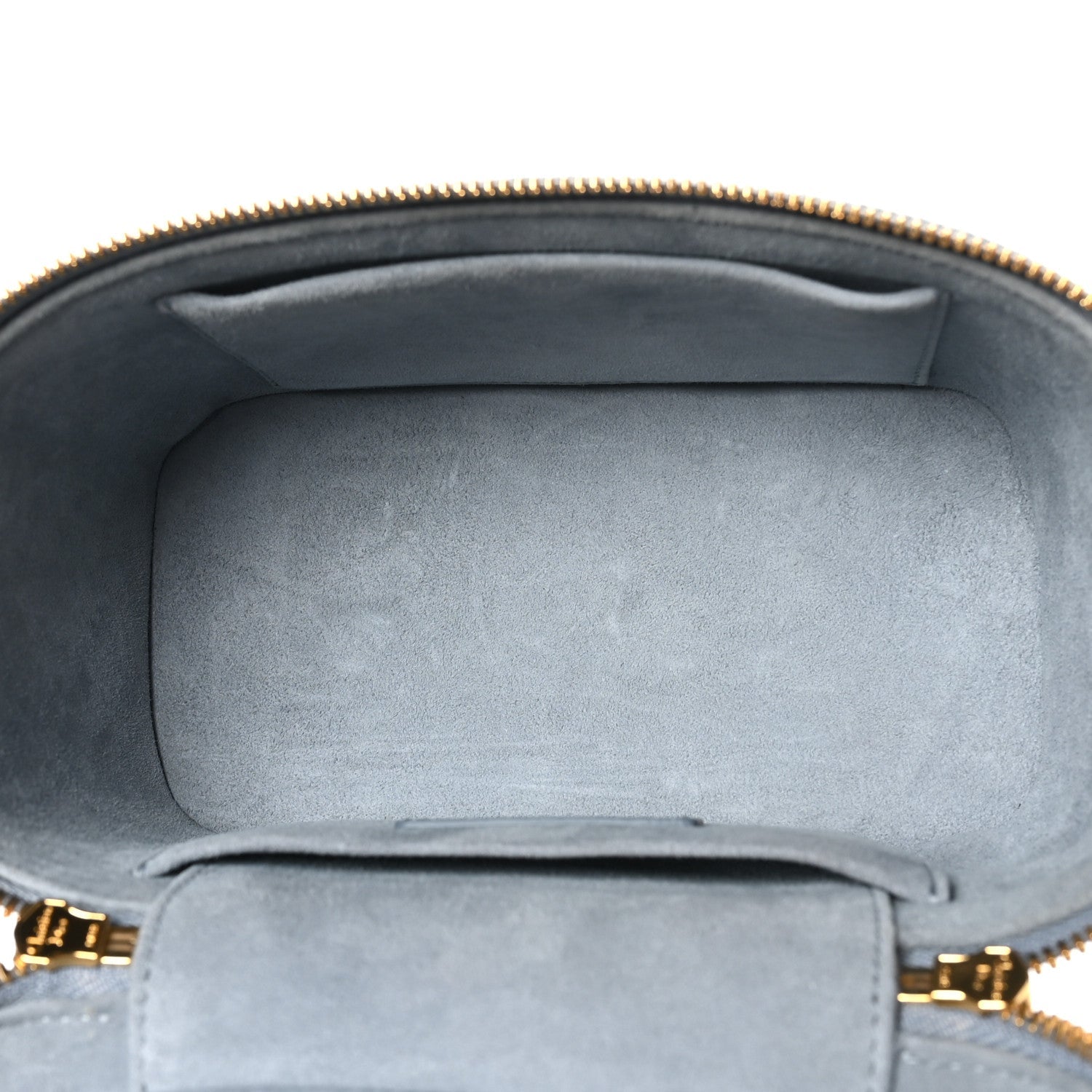 Lambskin Cannage Small Diortravel Vanity Case Cloud Blue