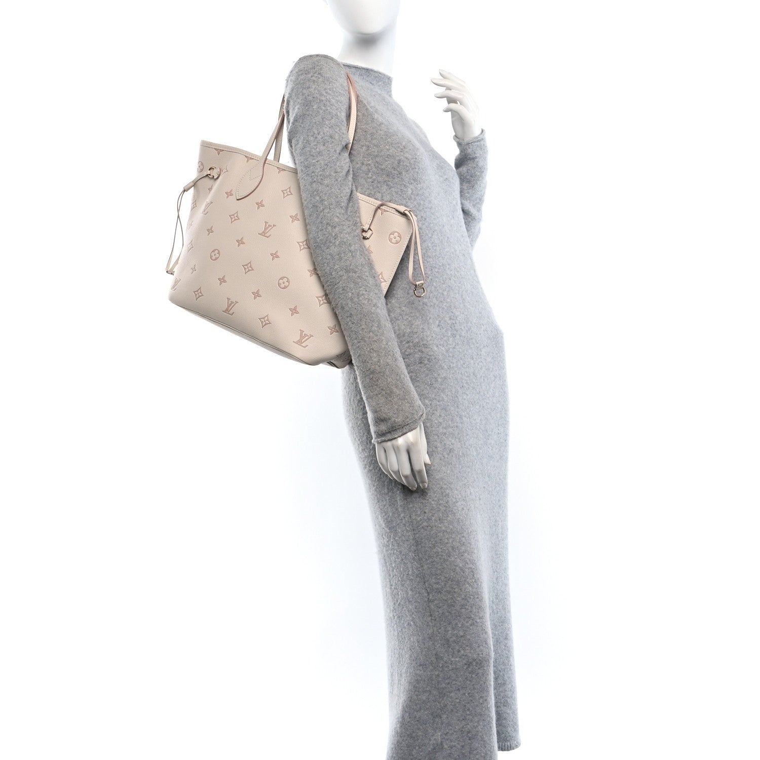 Monogram Debossed Neverfull MM Eden