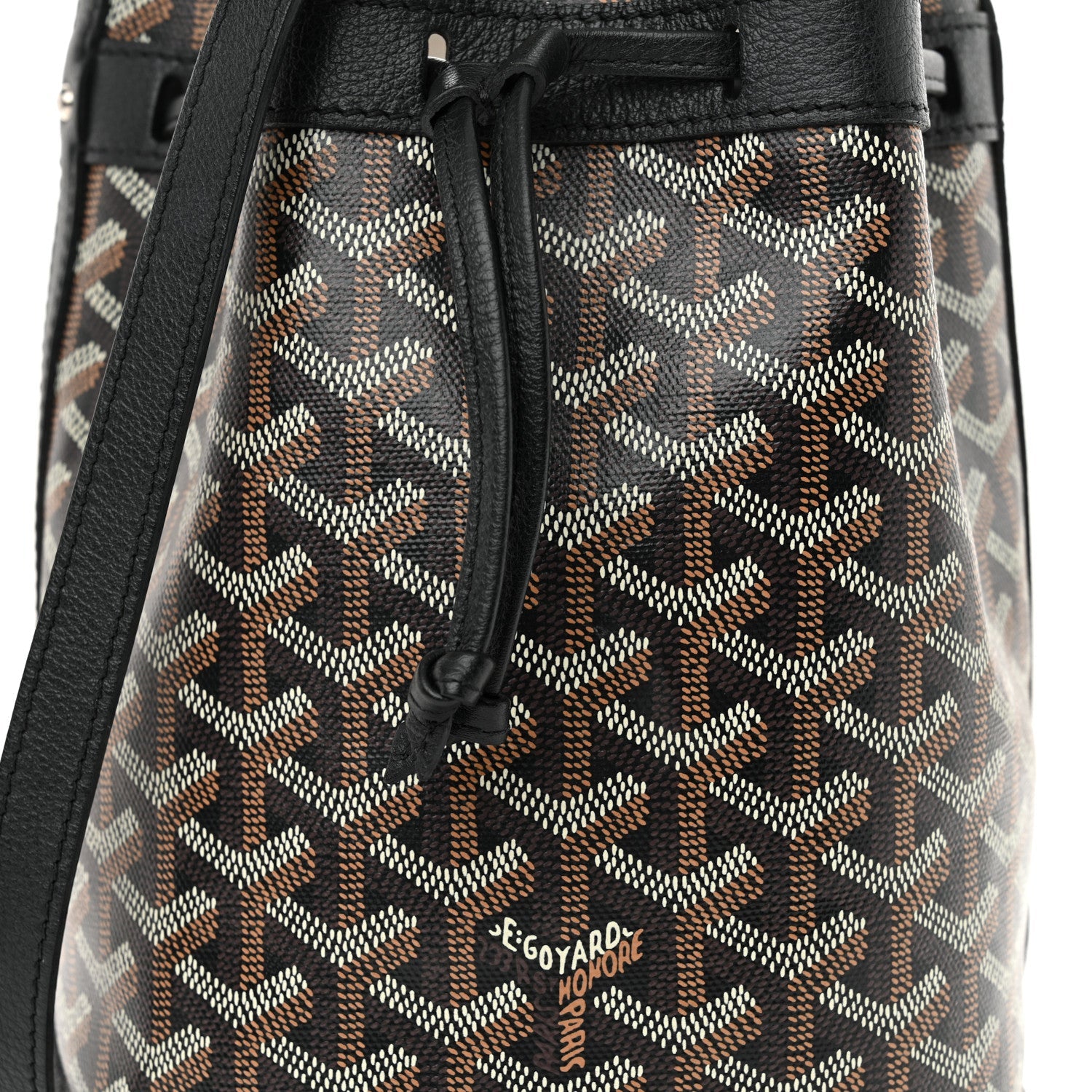 Goyardine Petit Flot Bucket Bag PM Black