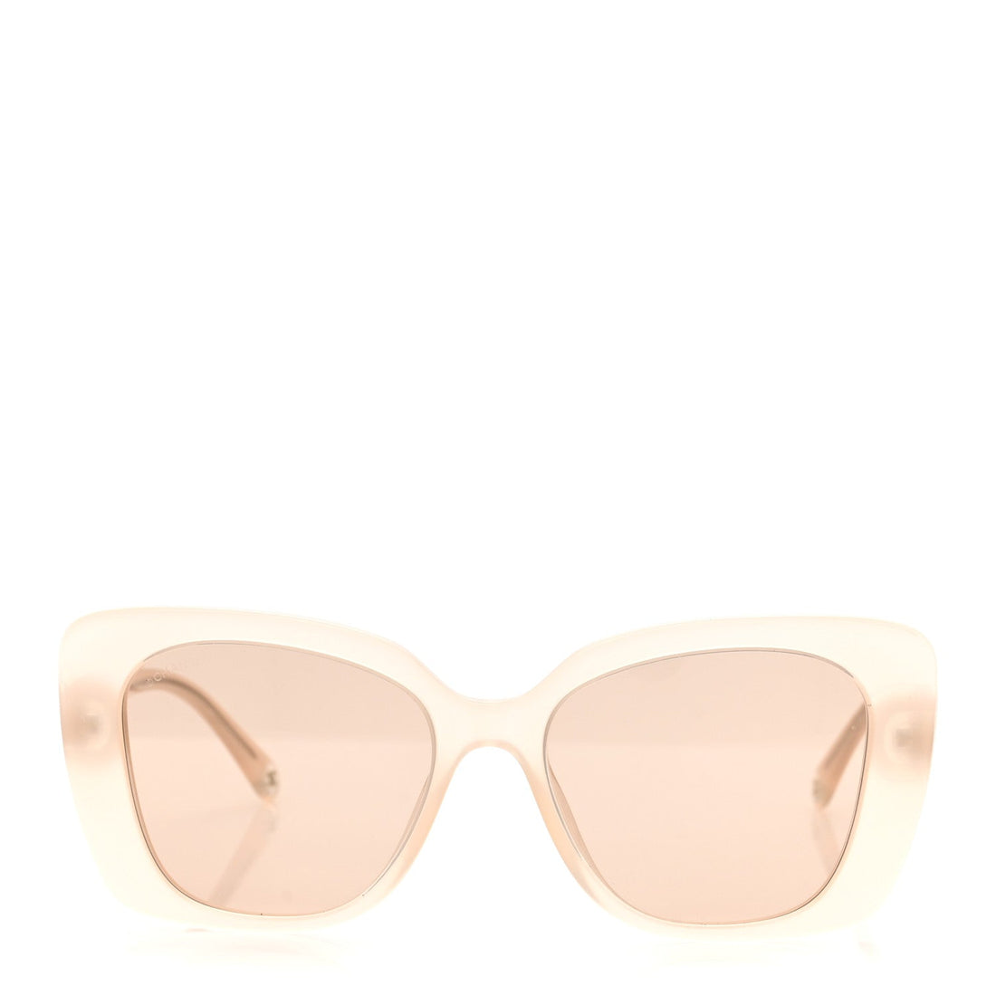 Acetate Rectangle Sunglasses 5504 Light Pink