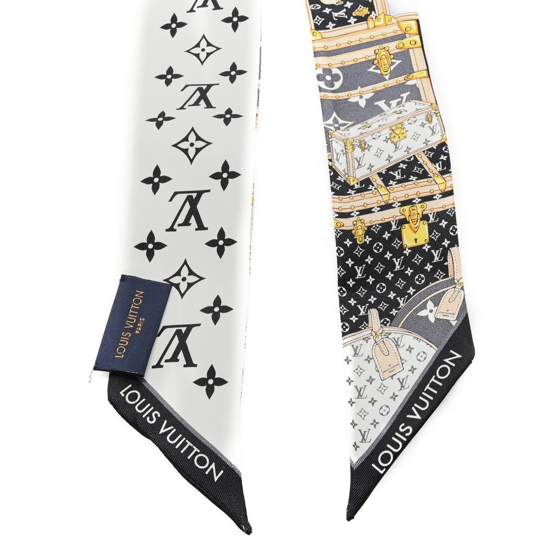 Silk Monogram Lets Go BB Bandeau Black