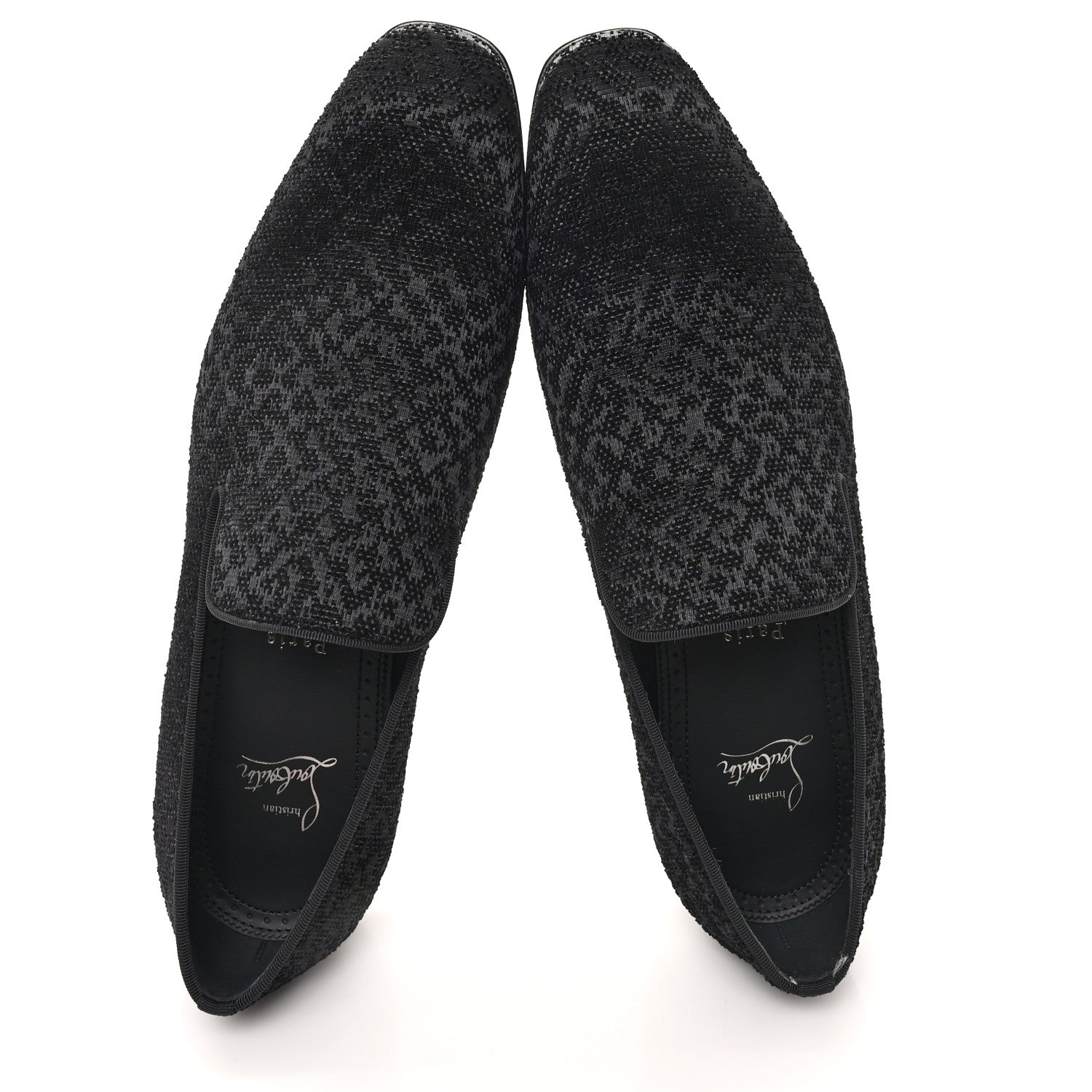 Tessuto Traviata Mens Dandelion Flat Loafers 43 Black