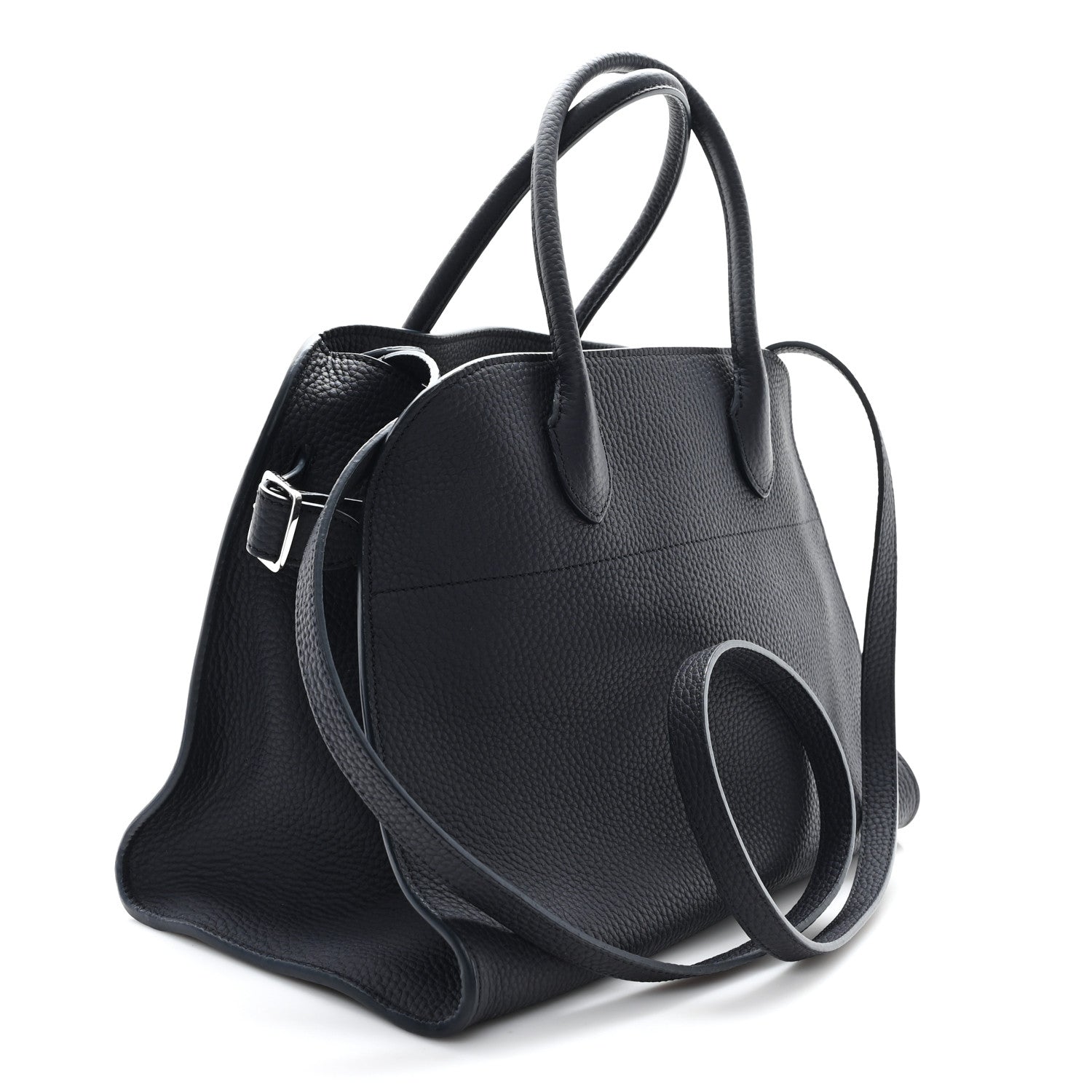 Matte Grained Calfskin Soft Margaux 12 Marine