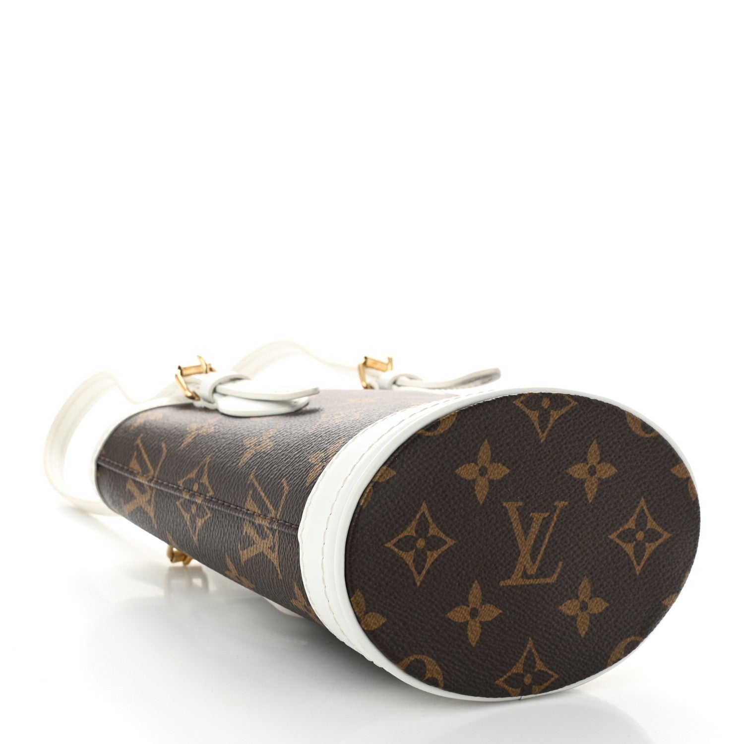 Monogram LV Match Nano Bucket Bag White