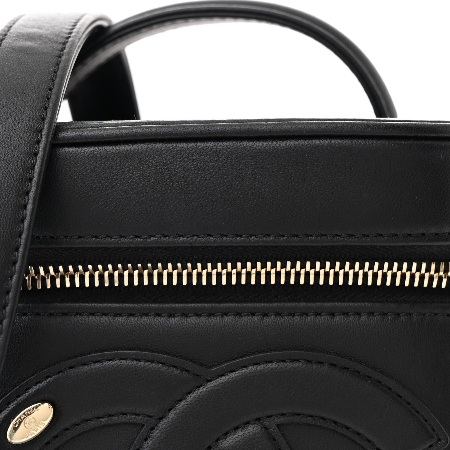 Lambskin Timeless Vanity Cosmetic Case Black