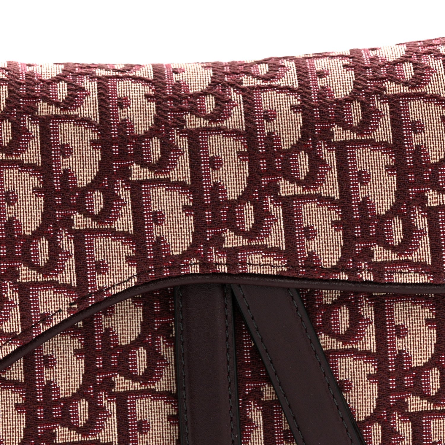 Oblique Saddle Bag Burgundy