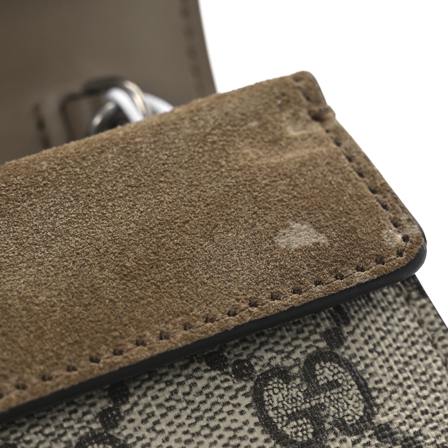 GG Supreme Monogram Super Mini Dionysus Shoulder Bag Taupe