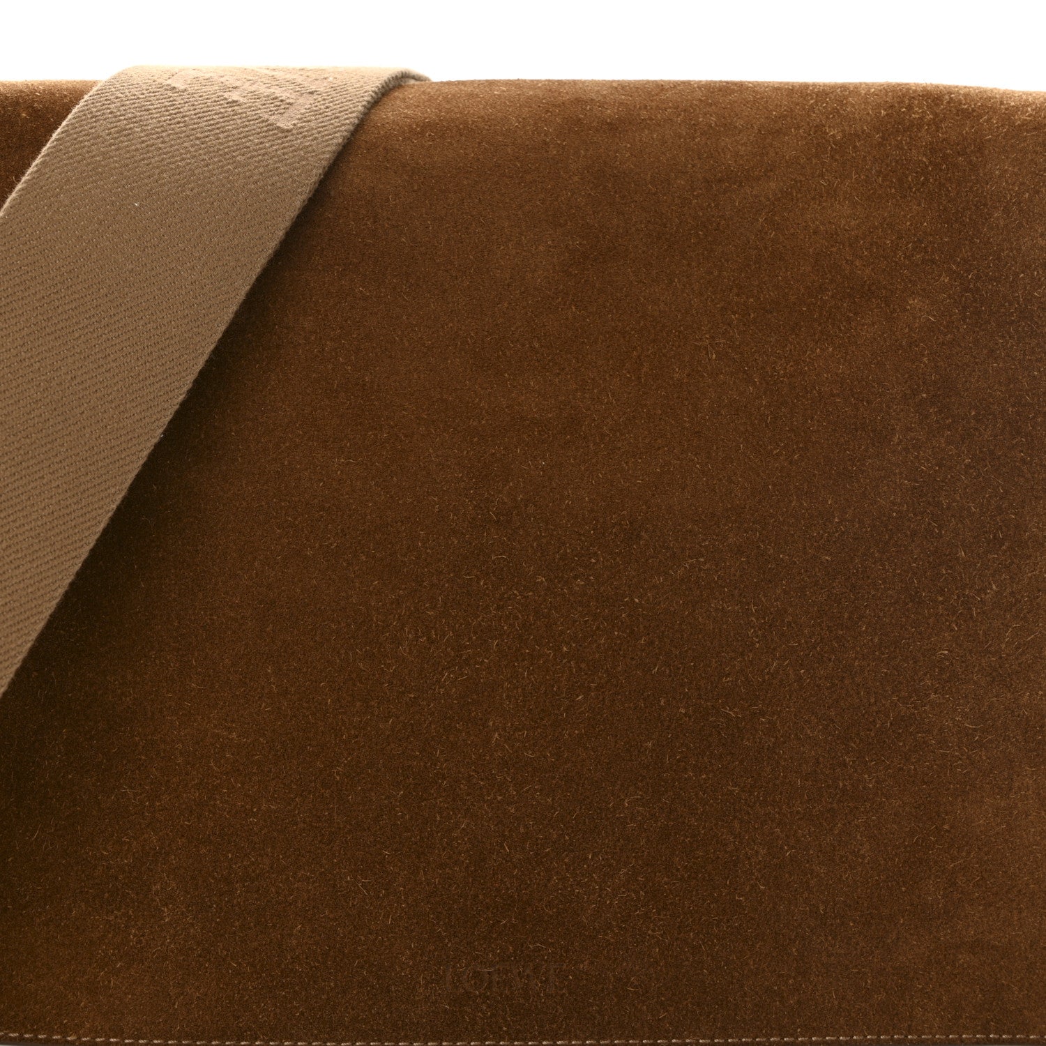 Suede Flamenco Satchel Tobacco