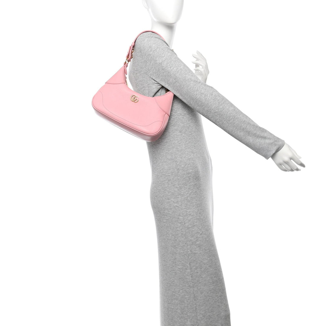 Goatskin Small Aphrodite Shoulder Bag Wild Rose