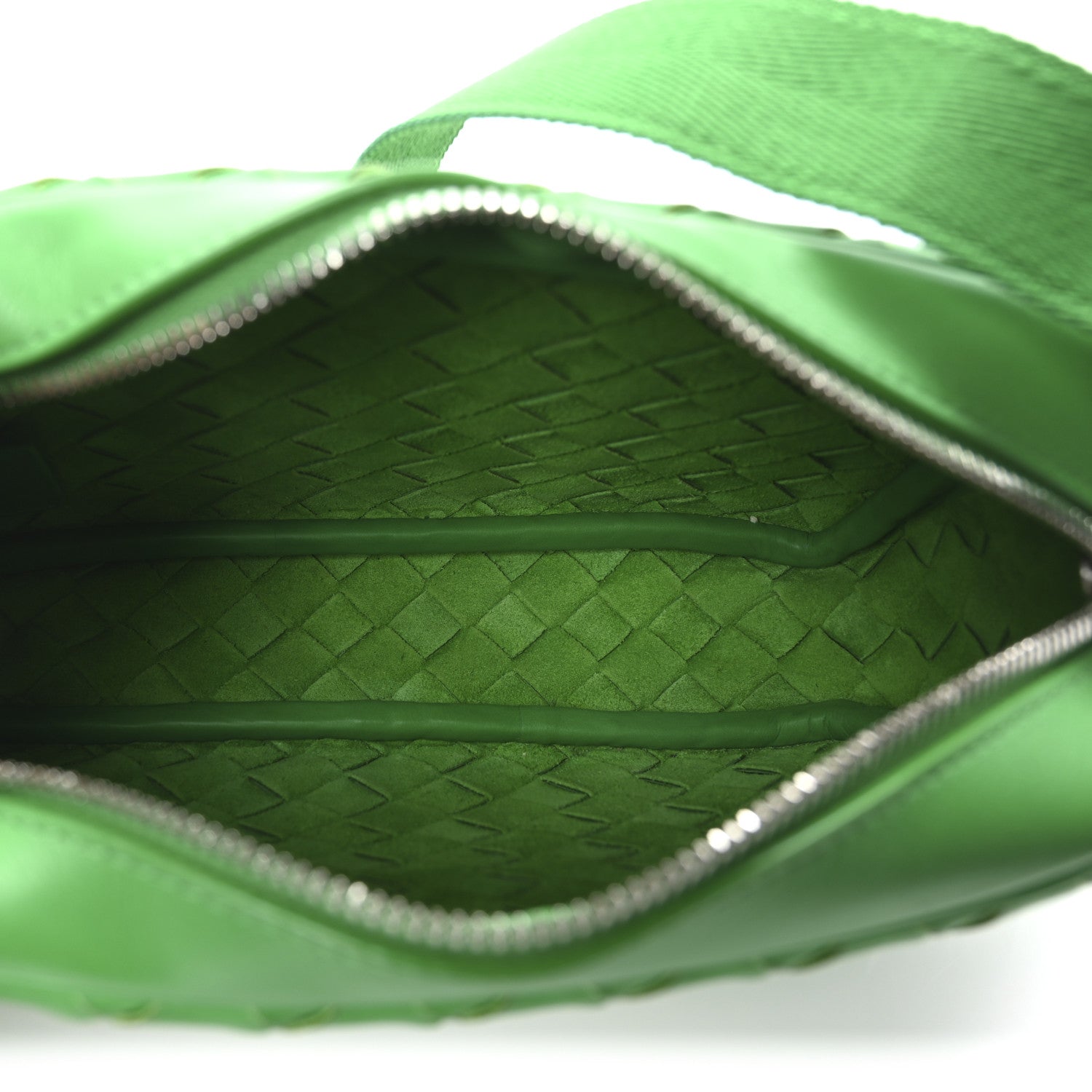 Calfskin Intrecciato Camera Bag Parakeet