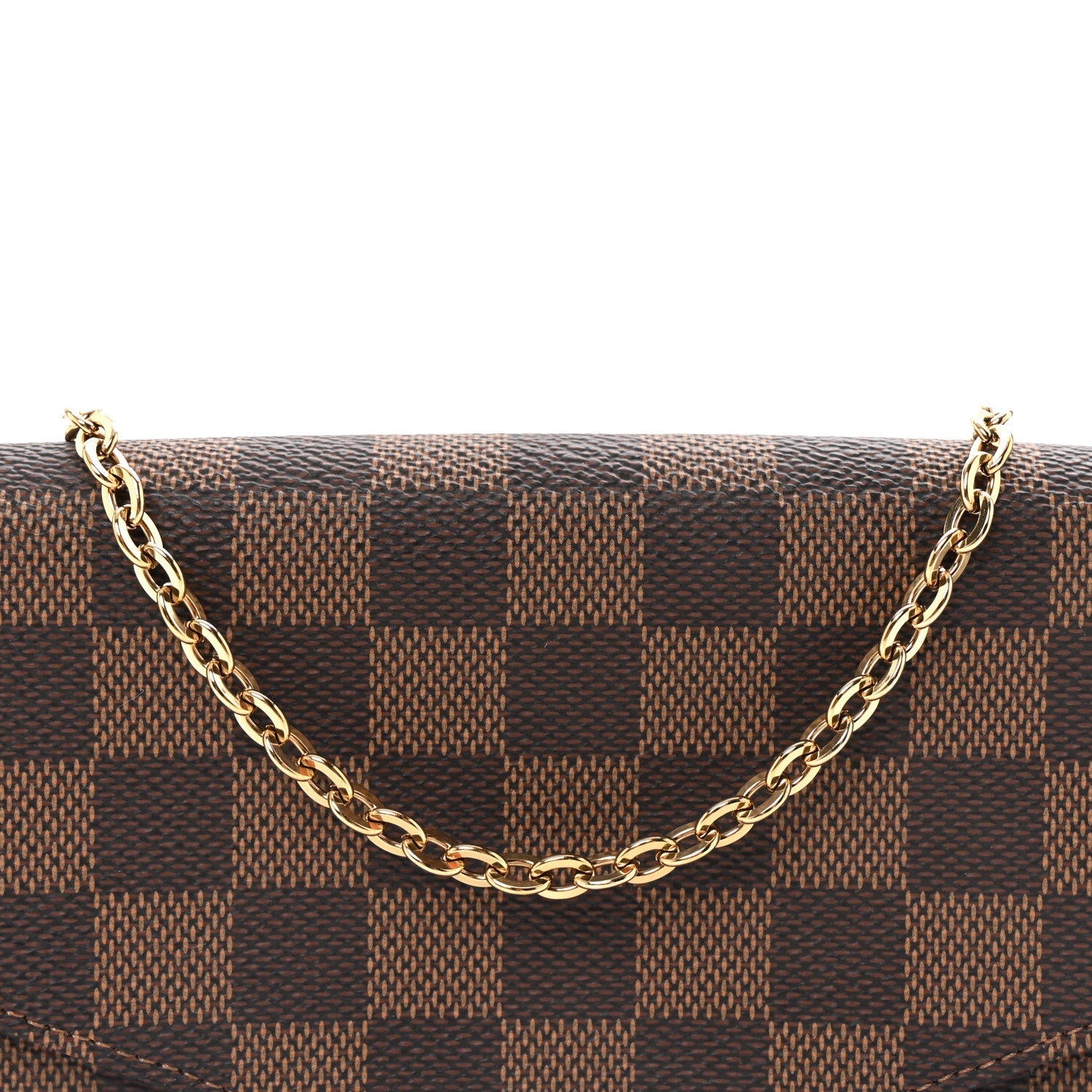 Damier Ebene Pochette Felicie Chain Wallet