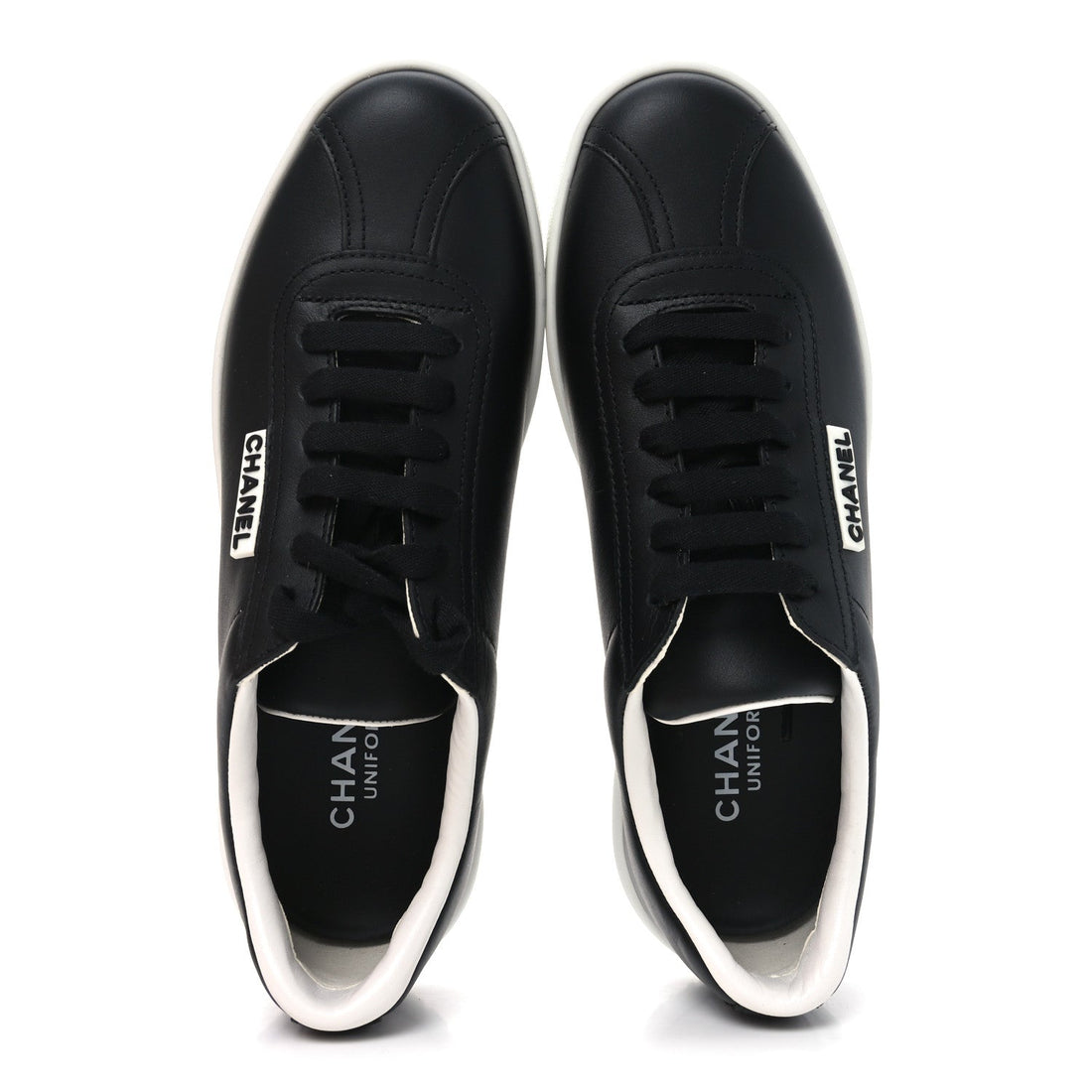 Calfskin CC Womens Sneakers 36.5 Black