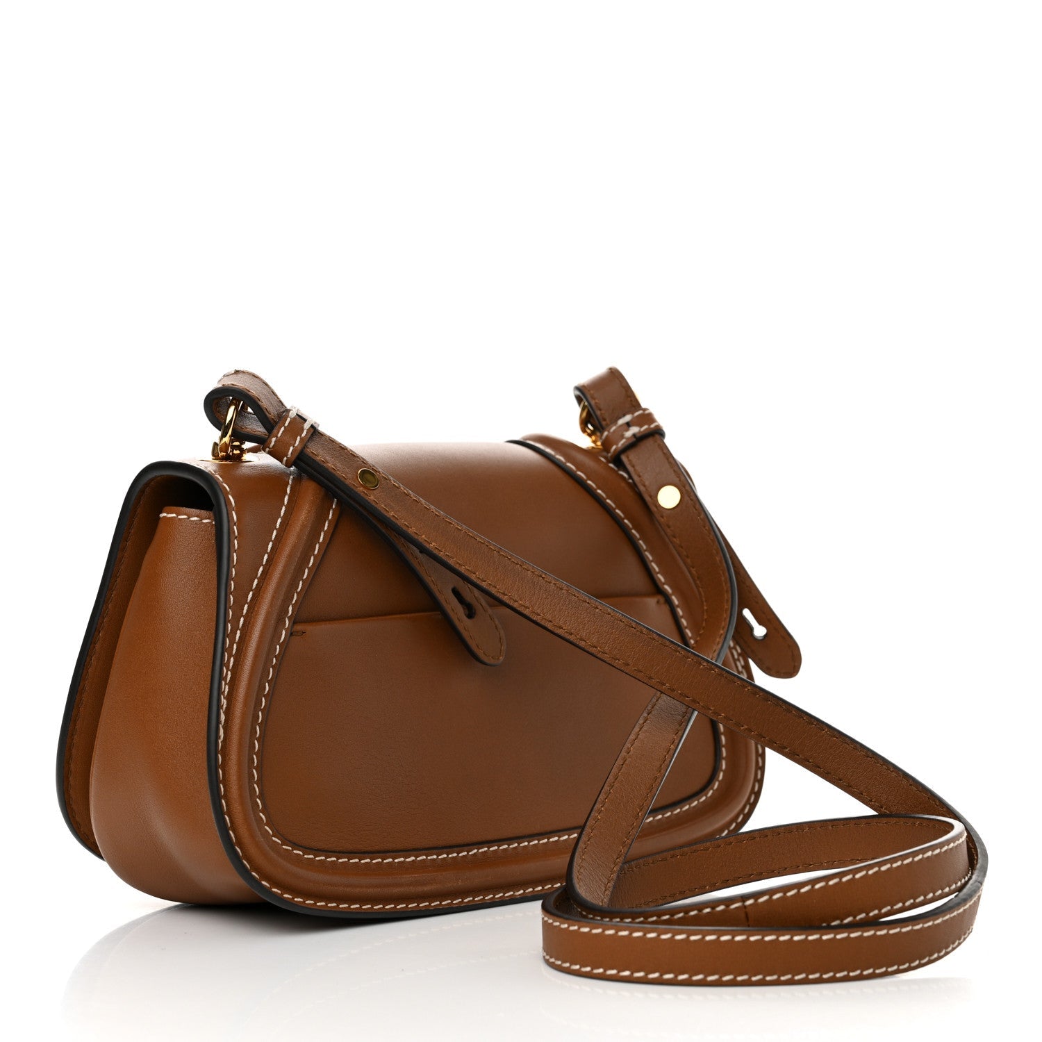 Calfskin Blondie Small Shoulder Bag Brown