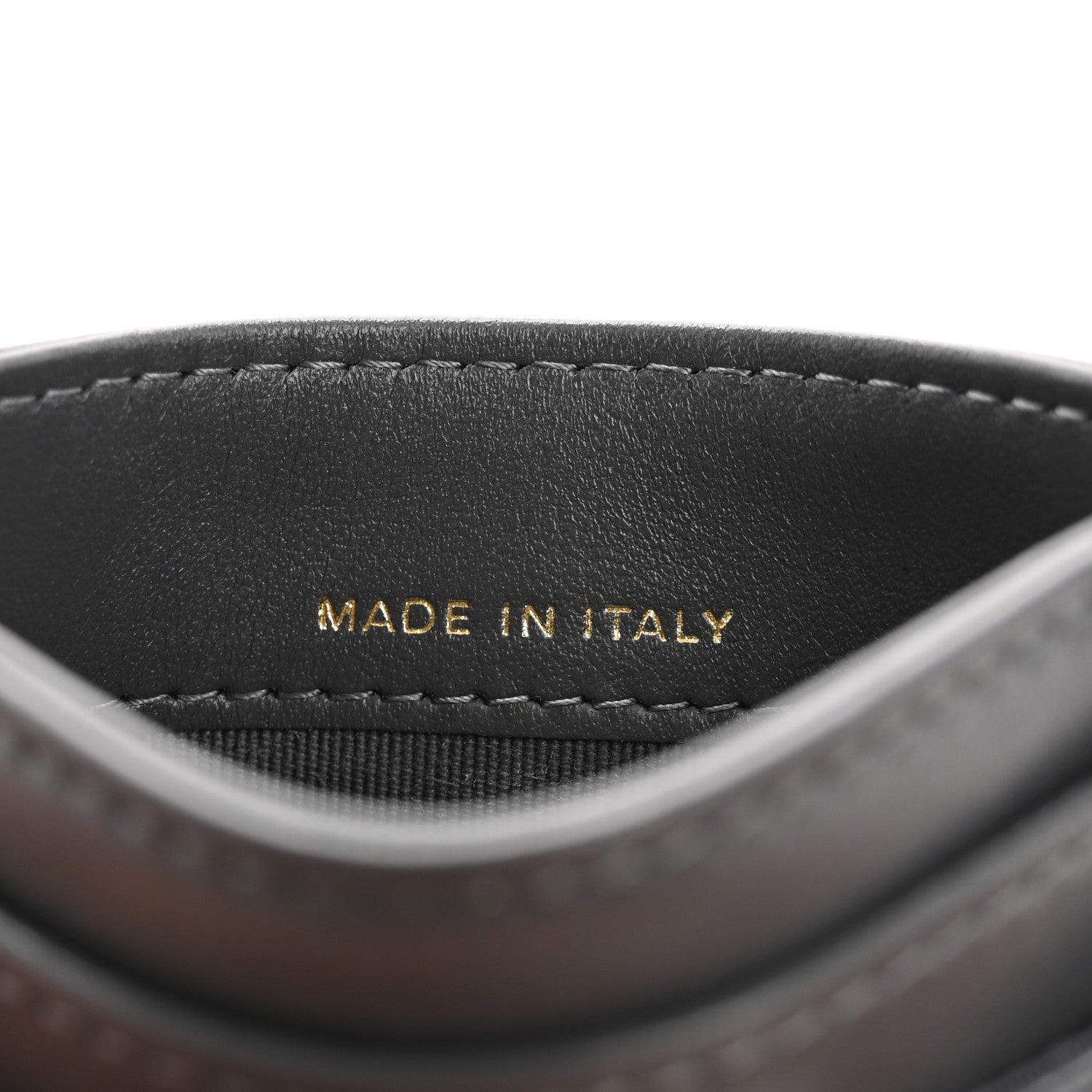 Lambskin Quilted Chanel 19 Card Holder Dark Grey