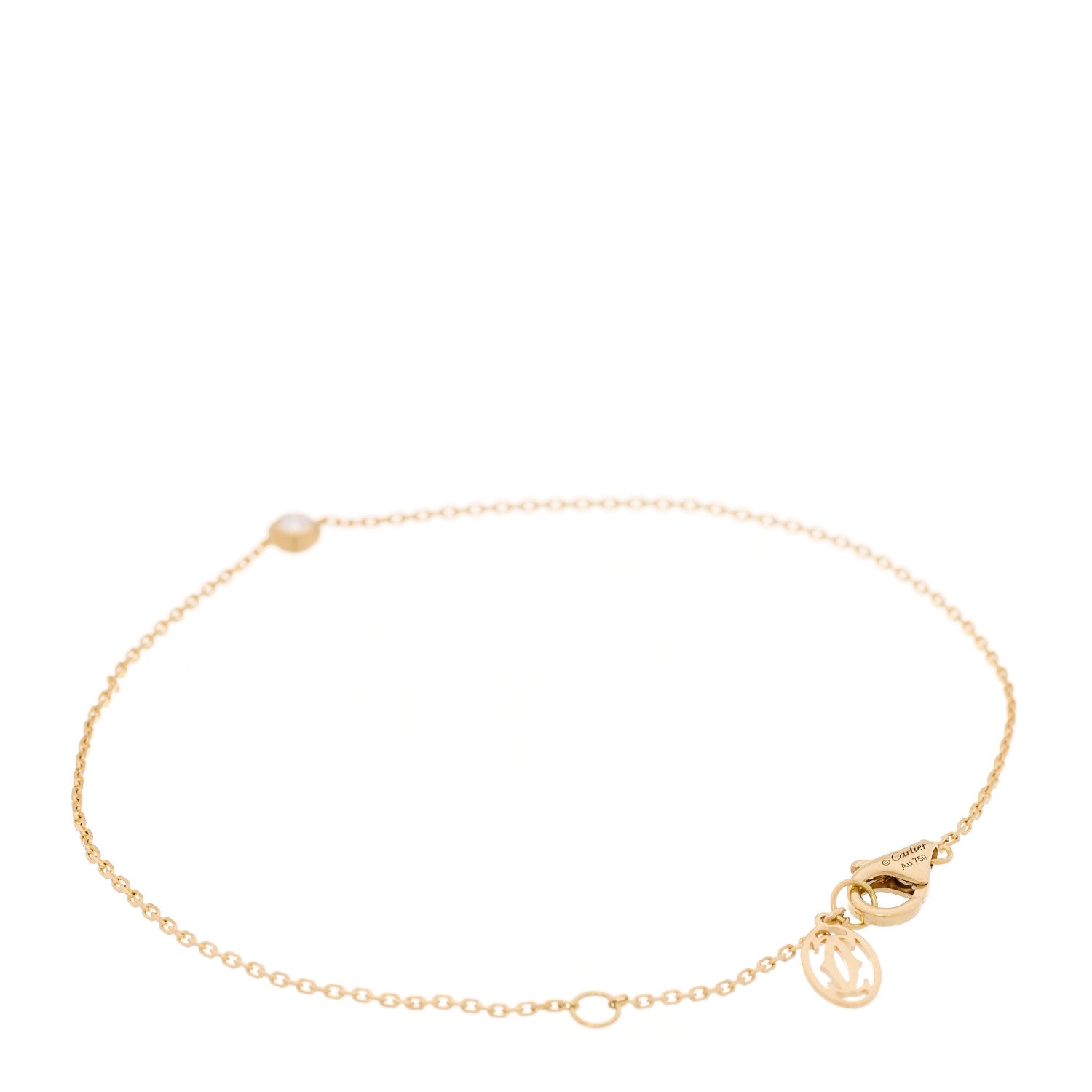 18K Yellow Gold Diamond XS D'Amour Bracelet