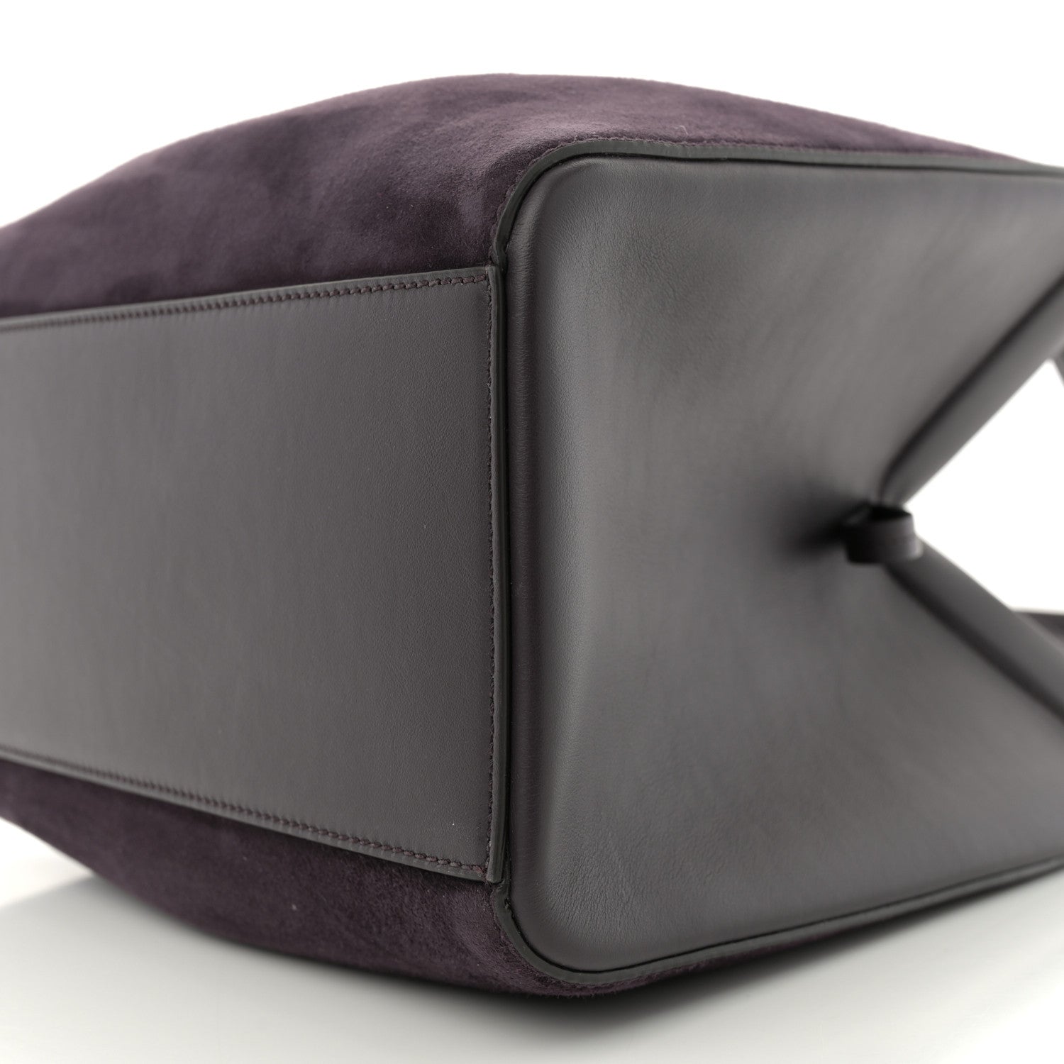 Vitello Vernice Camoscio Medium Fendi Origami Plum