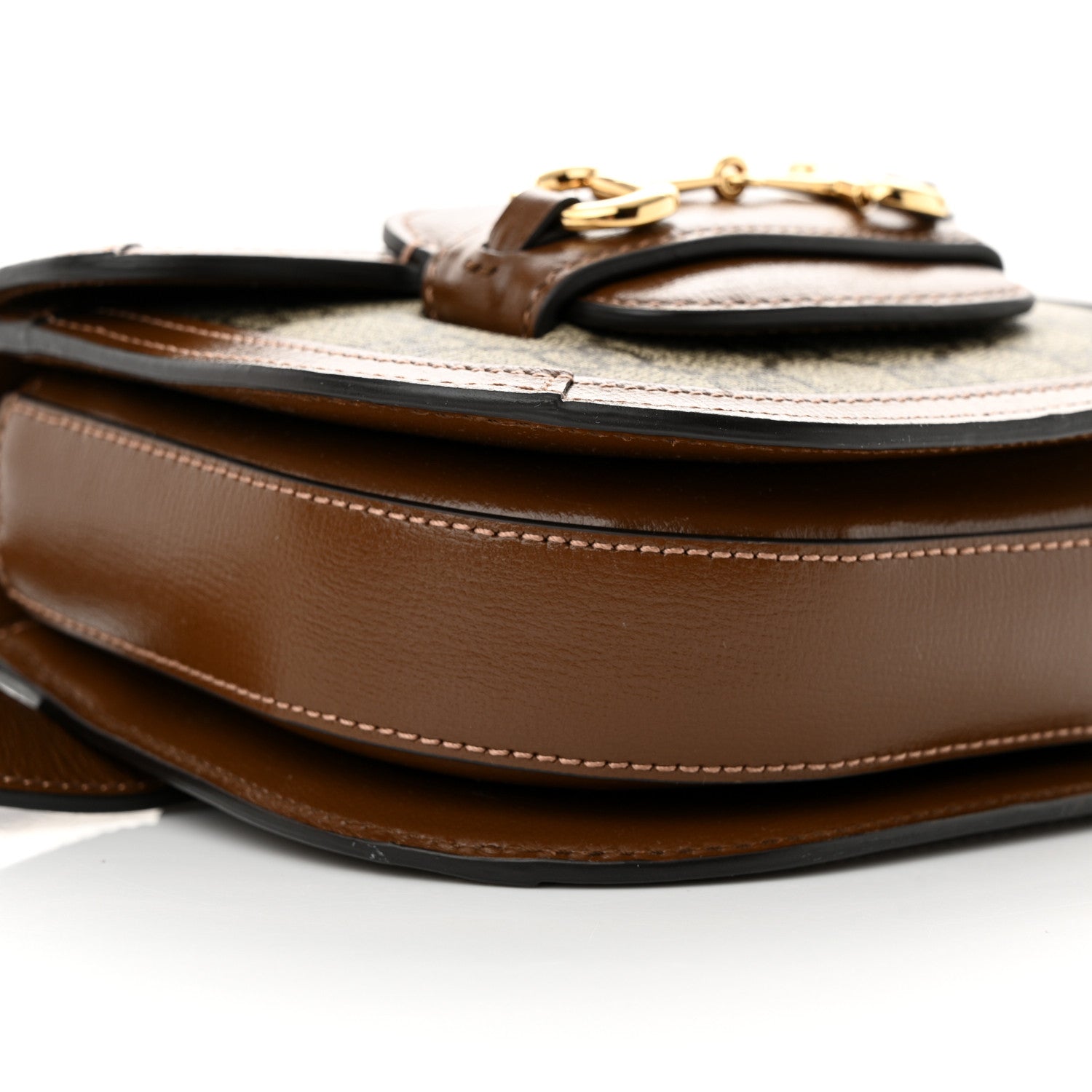 GG Supreme Monogram Horsebit 1955 Belt Bag Beige Brown Sugar