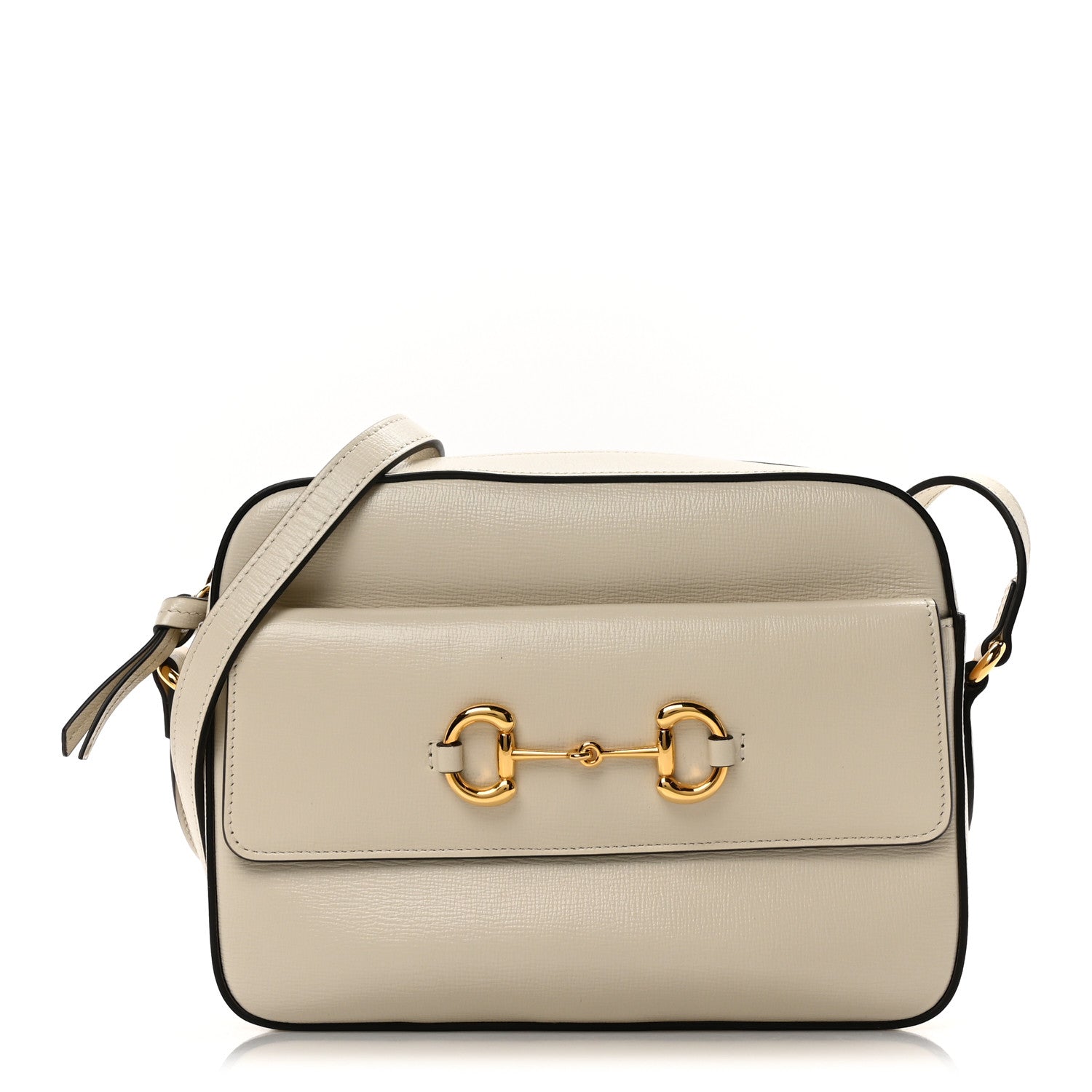 Azalea Calfskin Small Horsebit 1955 Shoulder Bag Mystic White