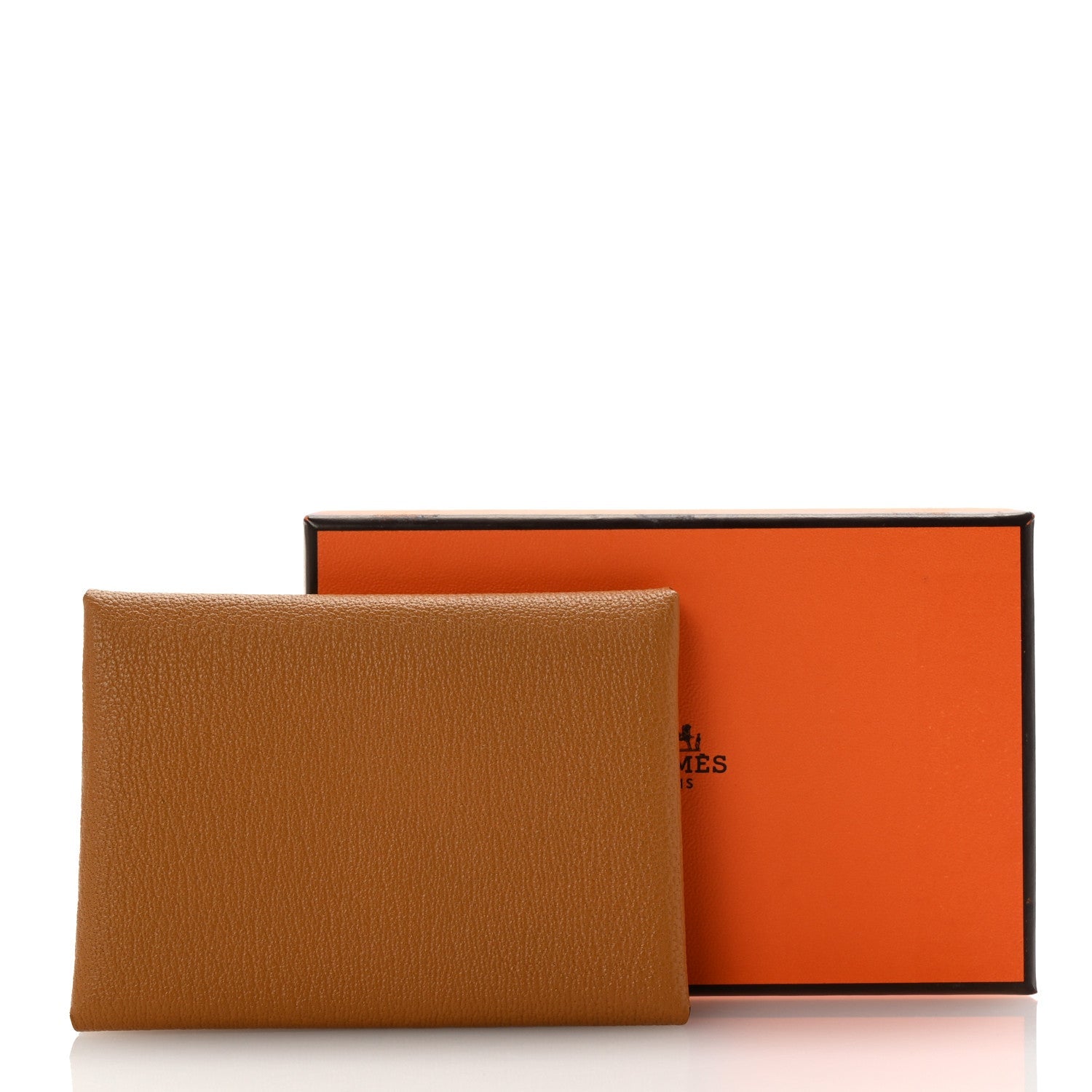 Chevre Mysore Calvi Duo Card Case Caramel