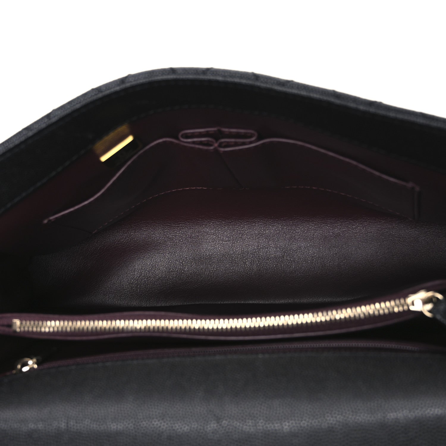 Caviar Lizard Quilted Medium Coco Handle Flap Black