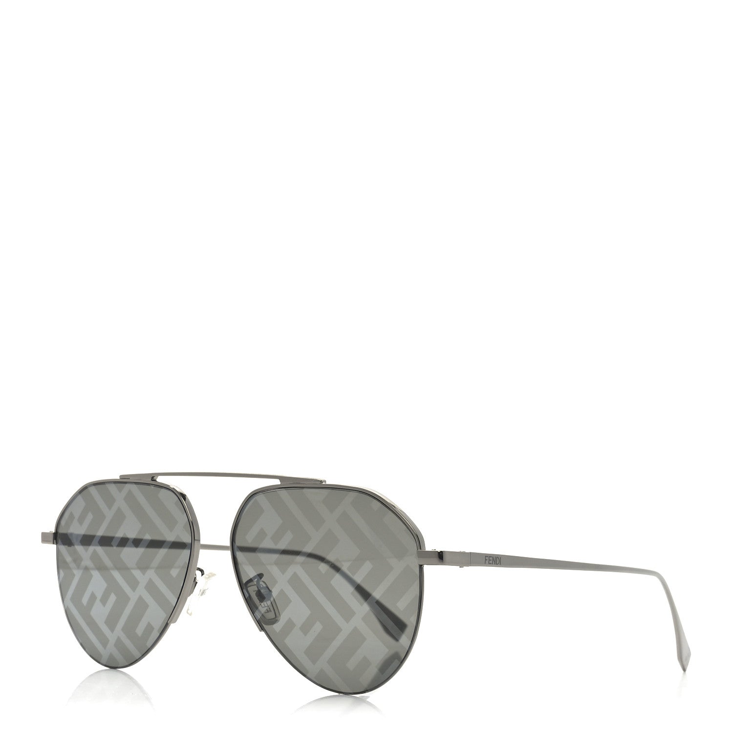 Metal Fendi Travel Geometric Sunglasses FE40061U Gray