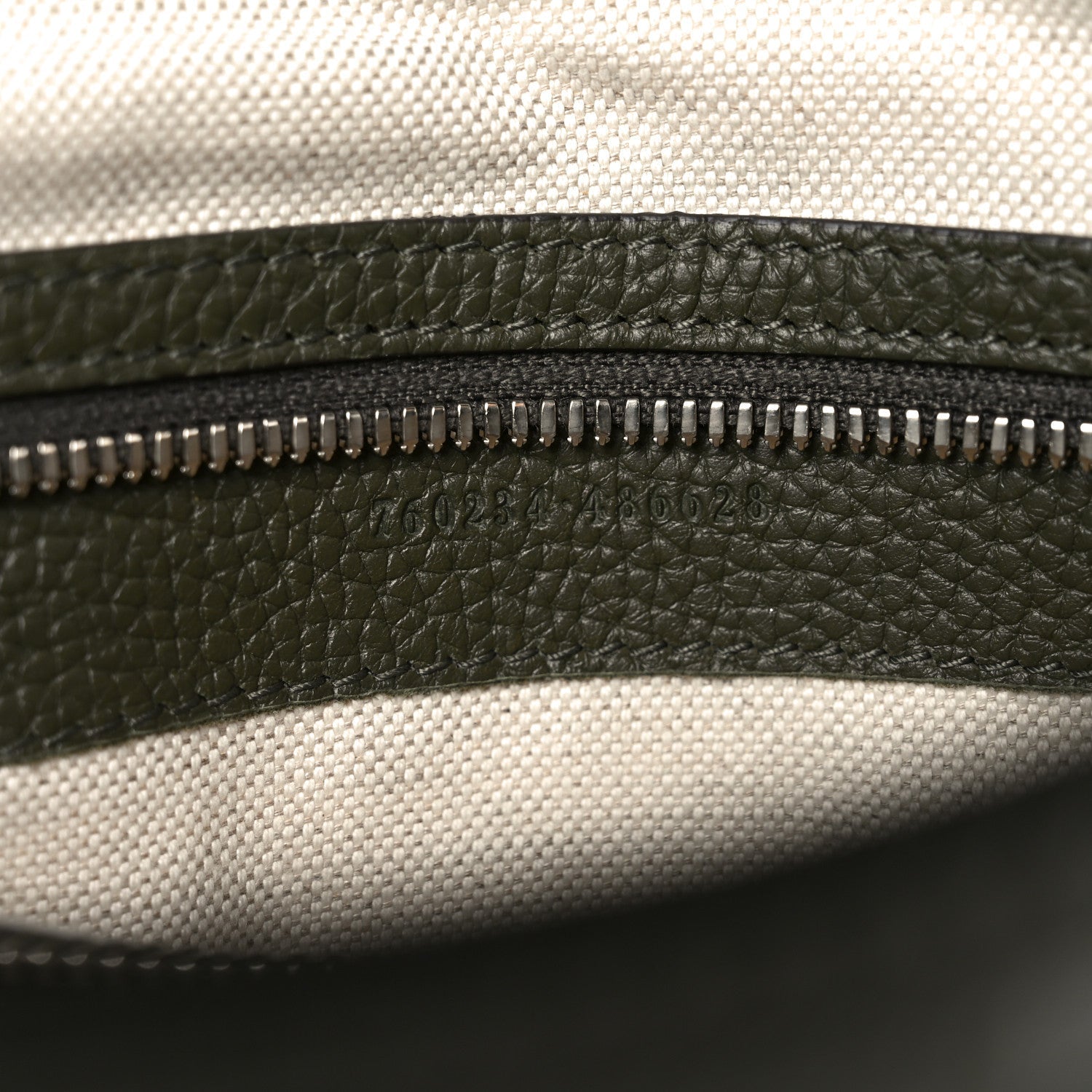 Piuma Calfskin Jumbo GG Embossed Double Buckle Medium Messenger Bag Dark Vintage Olive