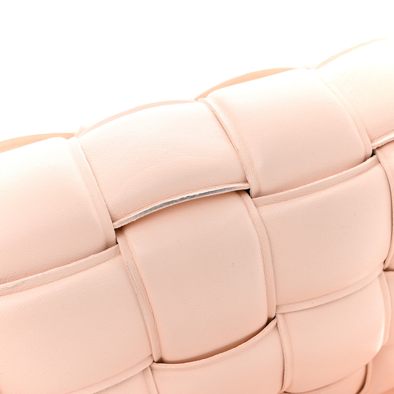 Nappa Maxi Intreccio Padded Cassette Crossbody Bag Melon Washed