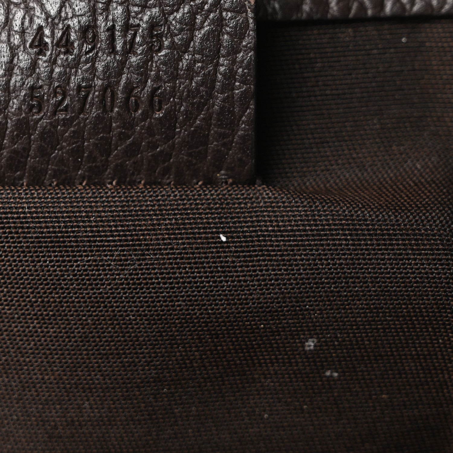 Monogram Dollar Calfskin O Drawstring Backpack Beige Ebony Testa di Moro Dark Chocolate