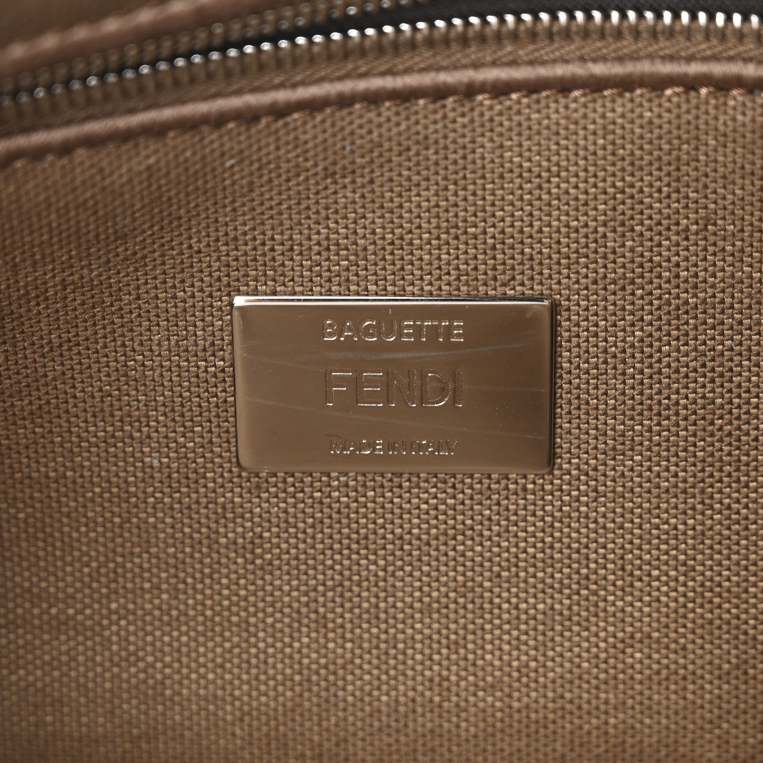 Velvet Jacquard Crystal FF Baguette Cappuccino