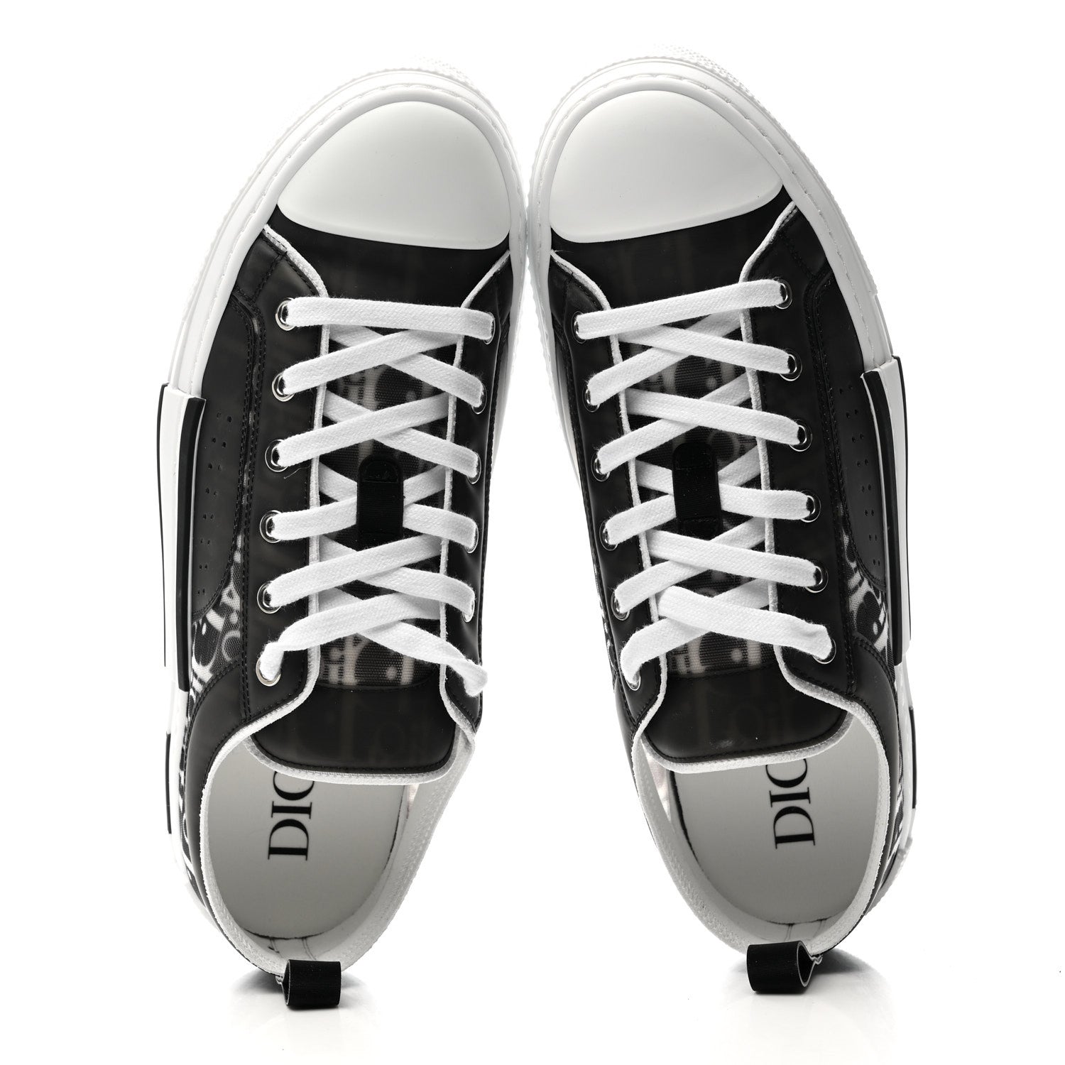 Technical Canvas Mesh Oblique Printed Mens B23 League Low Top Sneaker 43 Black Beige