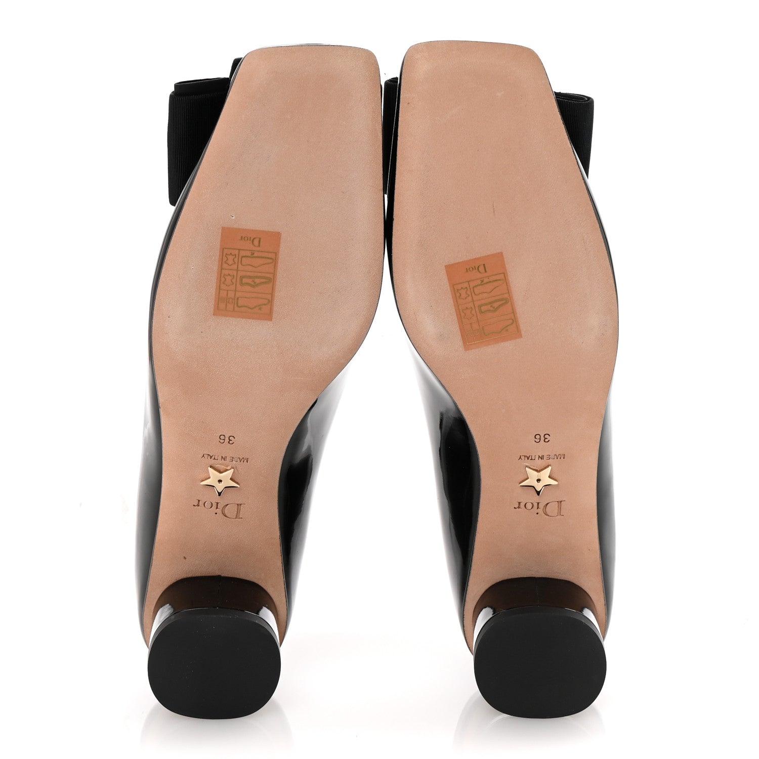 Patent Grosgrain Bow Idylle 35mm Pumps 36 Black