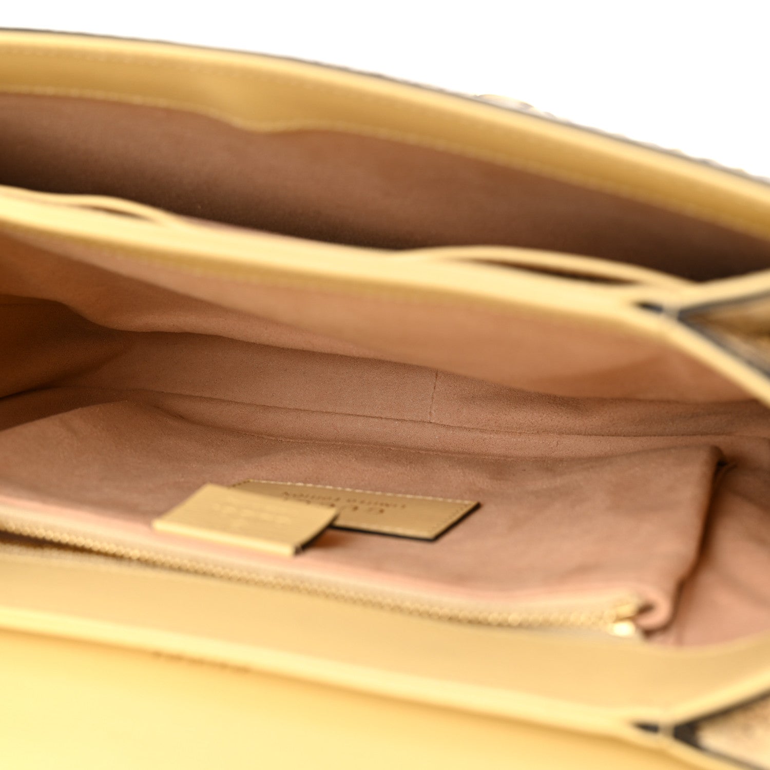 Azalea Calfskin Snakeskin Horsebit 1955 Shoulder Bag Wild Rose Beige