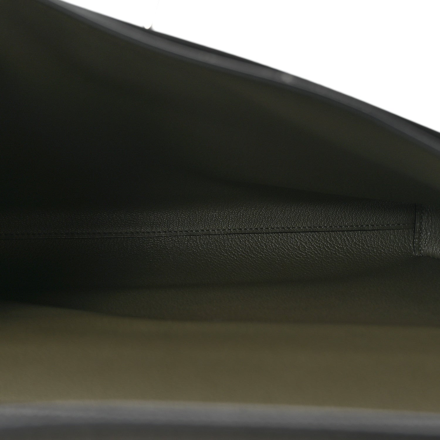 Evercolor Evergrain Barenia Kelly Depeches 36 Briefcase Vert De Gris Black Fauve