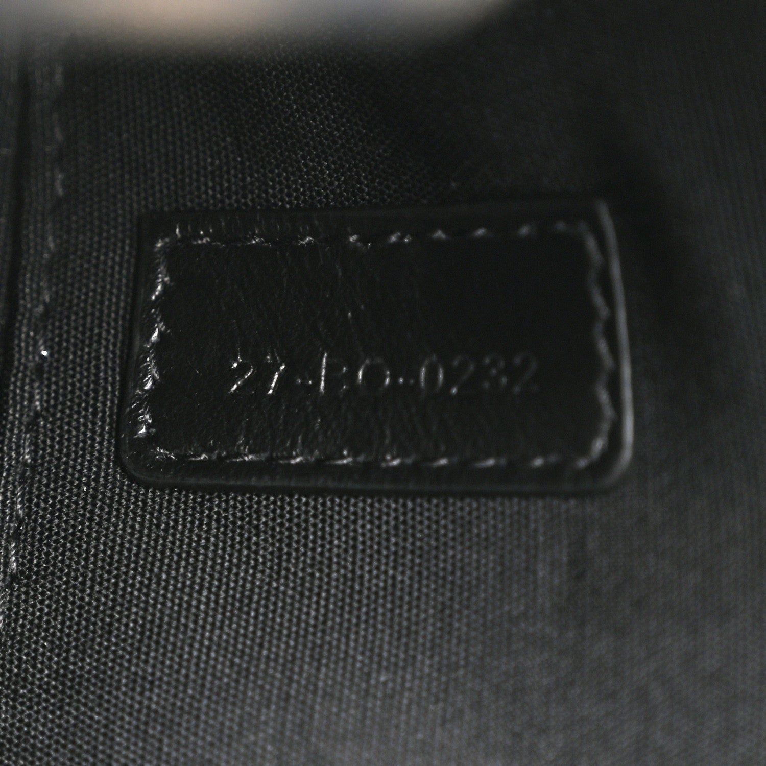 Oblique Jacquard Grained Calfskin Lingot Toiletry Case Blue Black