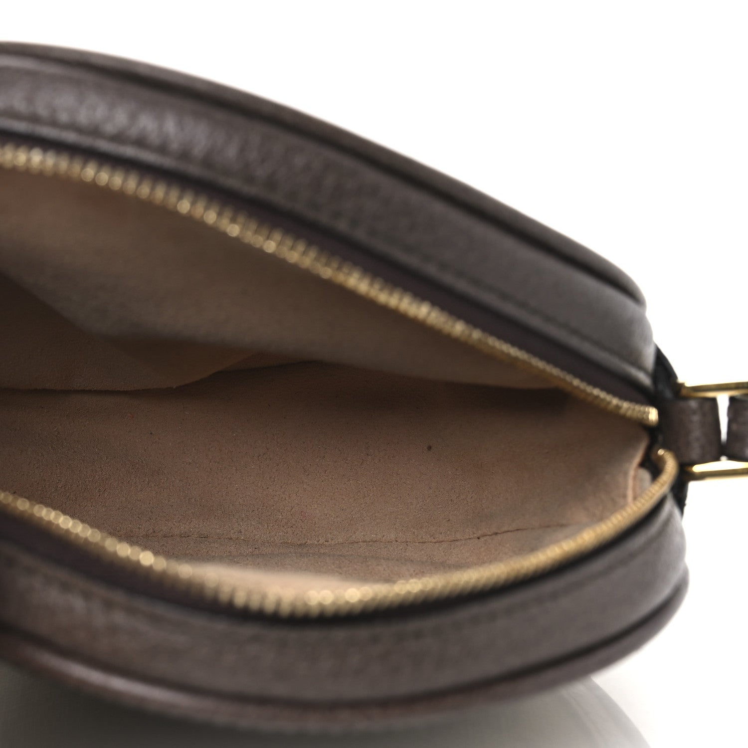 GG Supreme Monogram Web Ophidia Circle Wristlet Beige New Acero