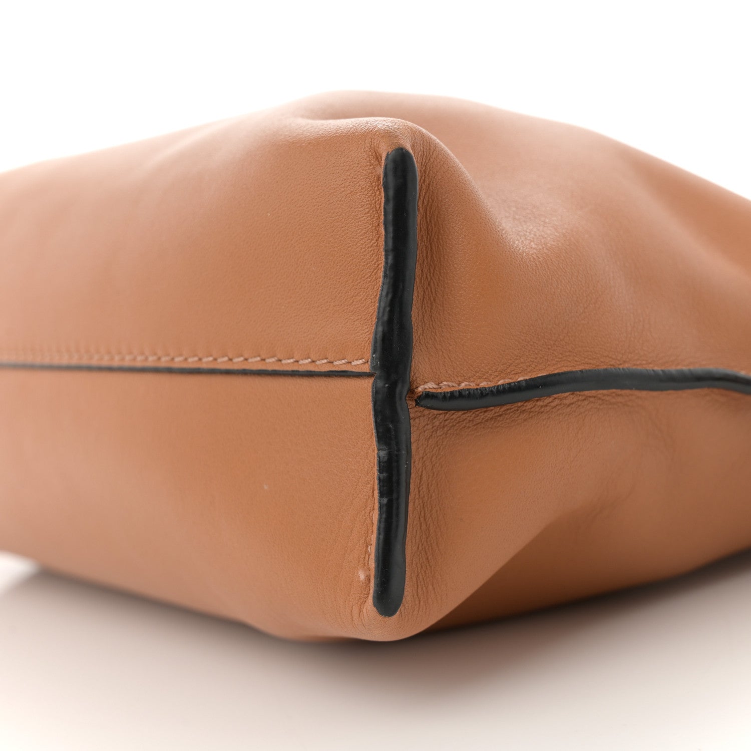 Calfskin Mini Flamenco Knot Clutch Warm Desert